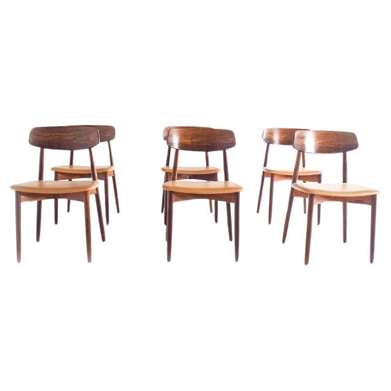 Rosewood Dining Chairs by Harry Østergaard for Randers Møbelfabrik, 1960s For Sale