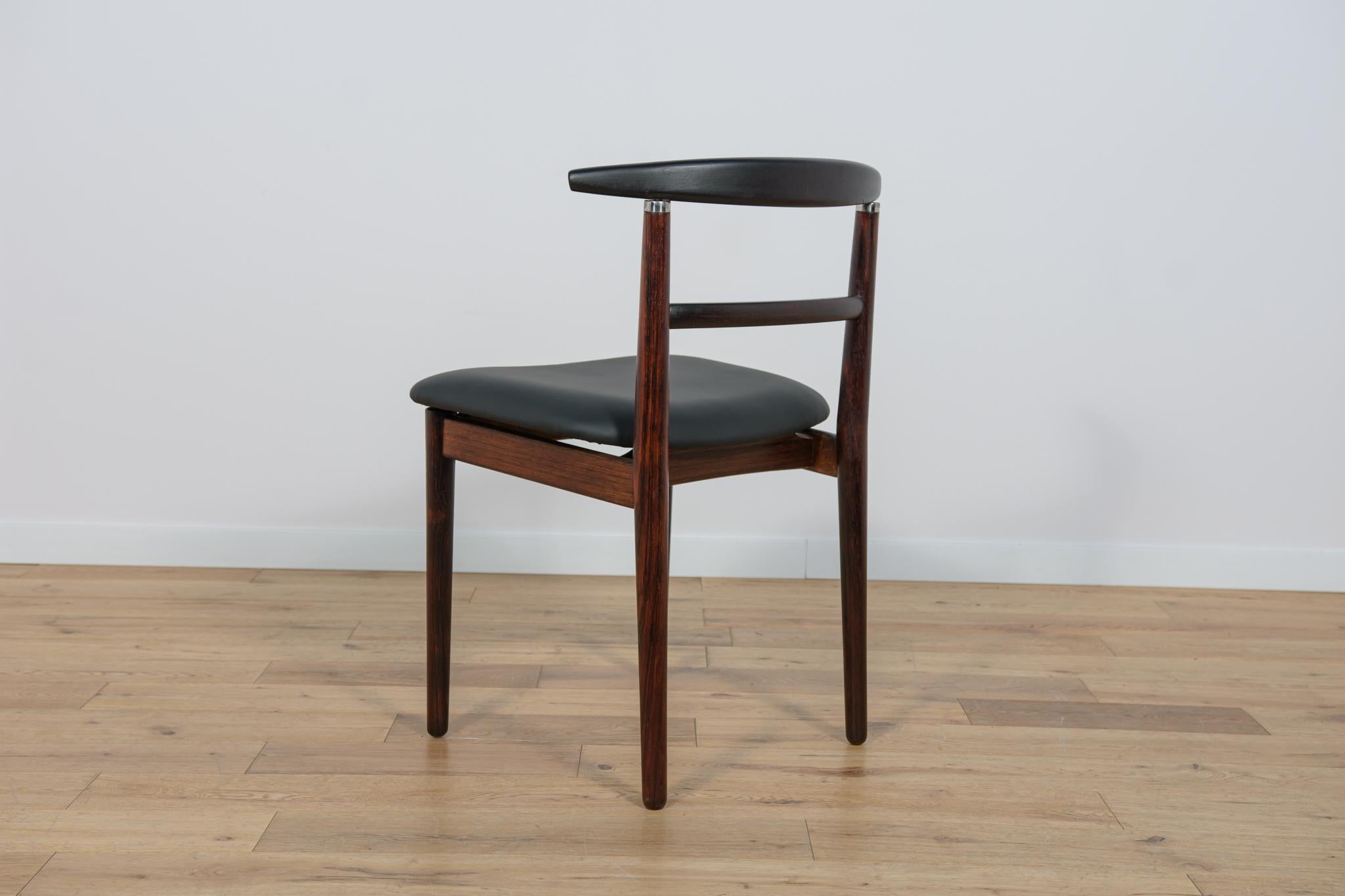 Rosewood Dining Chairs by Helge Sibast & Børge Rammerskov, Denmark, 1960s. For Sale 4