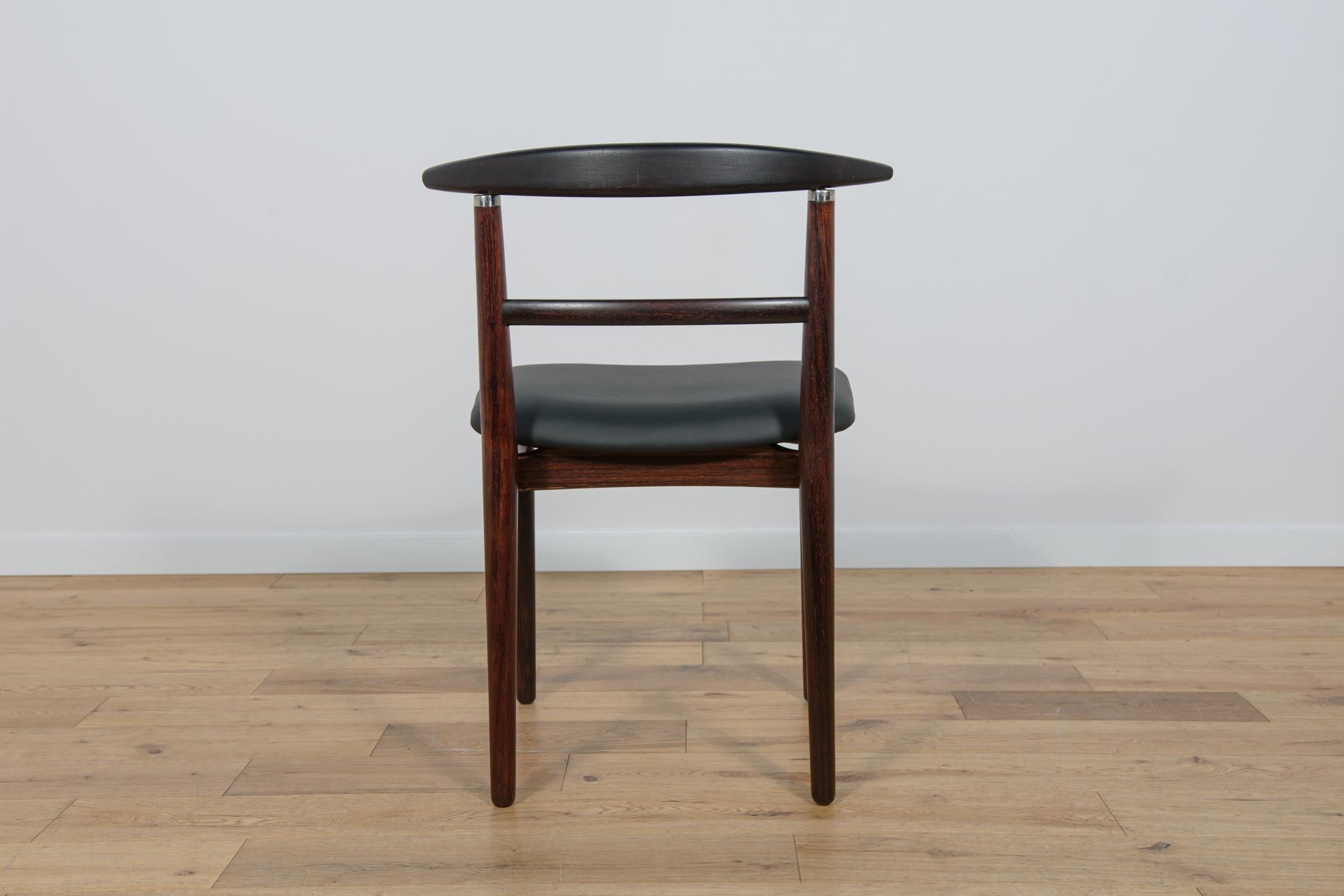 Rosewood Dining Chairs by Helge Sibast & Børge Rammerskov, Denmark, 1960s. For Sale 5