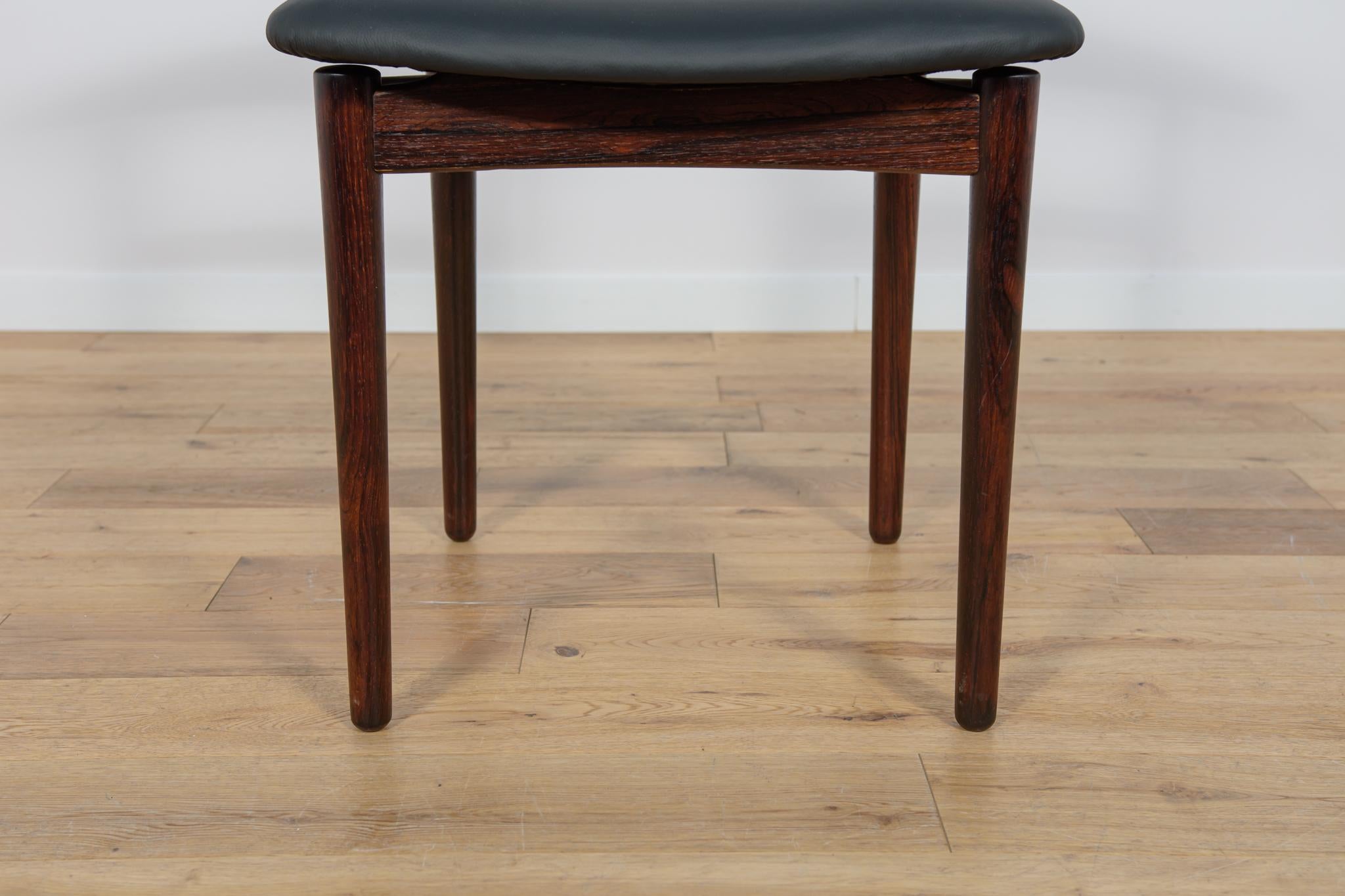 Rosewood Dining Chairs by Helge Sibast & Børge Rammerskov, Denmark, 1960s. For Sale 8