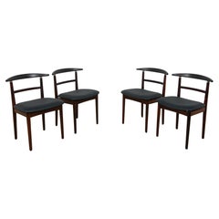 Retro Rosewood Dining Chairs by Helge Sibast & Børge Rammerskov, Denmark, 1960s.