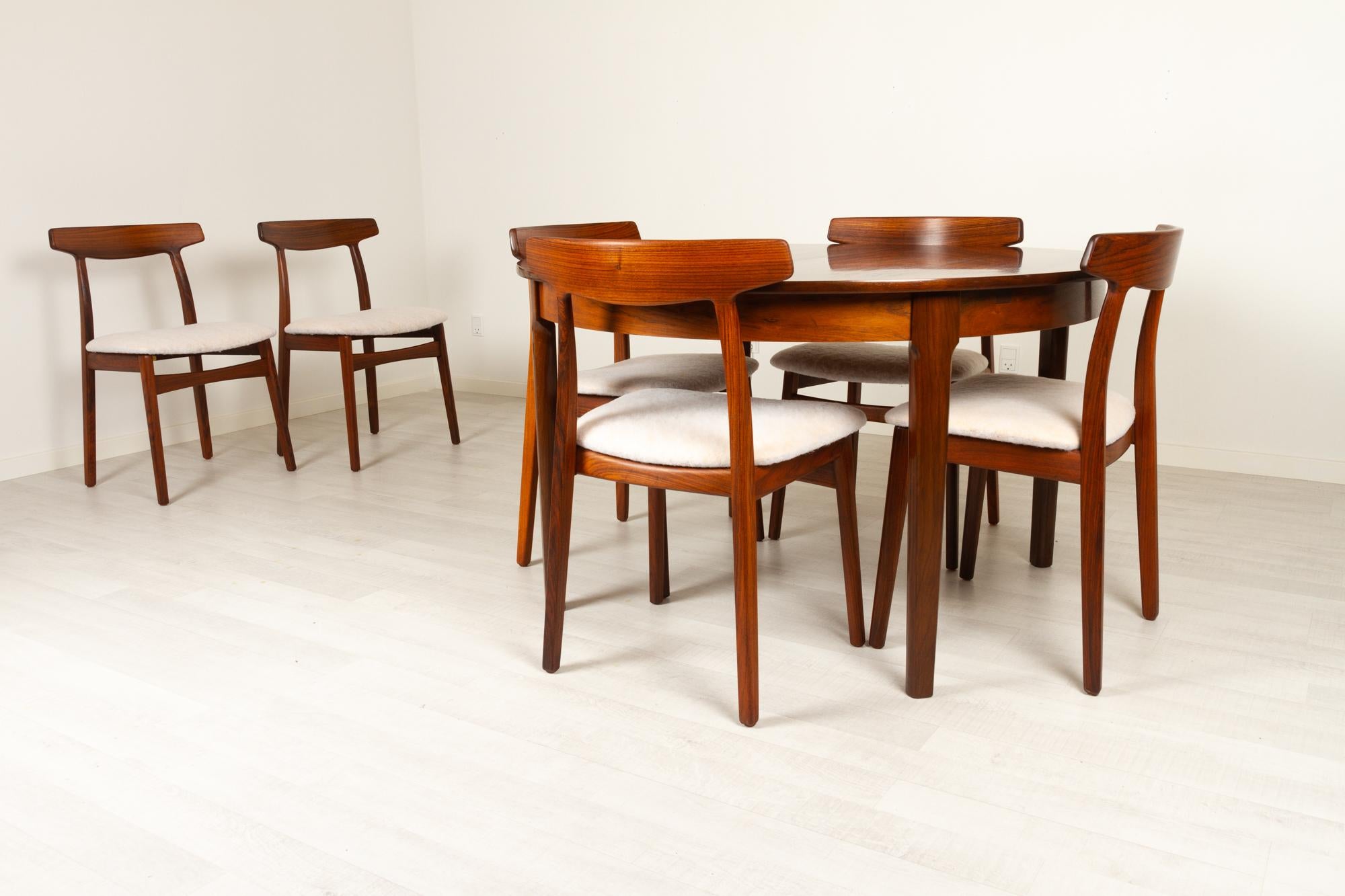 Rosewood Dining Chairs by Henning Kjærnulf for Bruno Hansen, 1960s, Set of 6 13