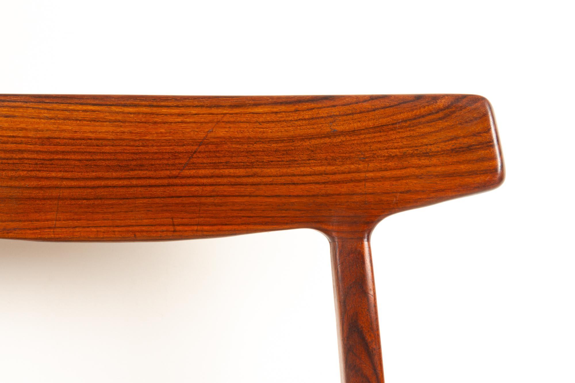 Mid-20th Century Rosewood Dining Chairs by Henning Kjærnulf for Bruno Hansen, 1960s, Set of 6
