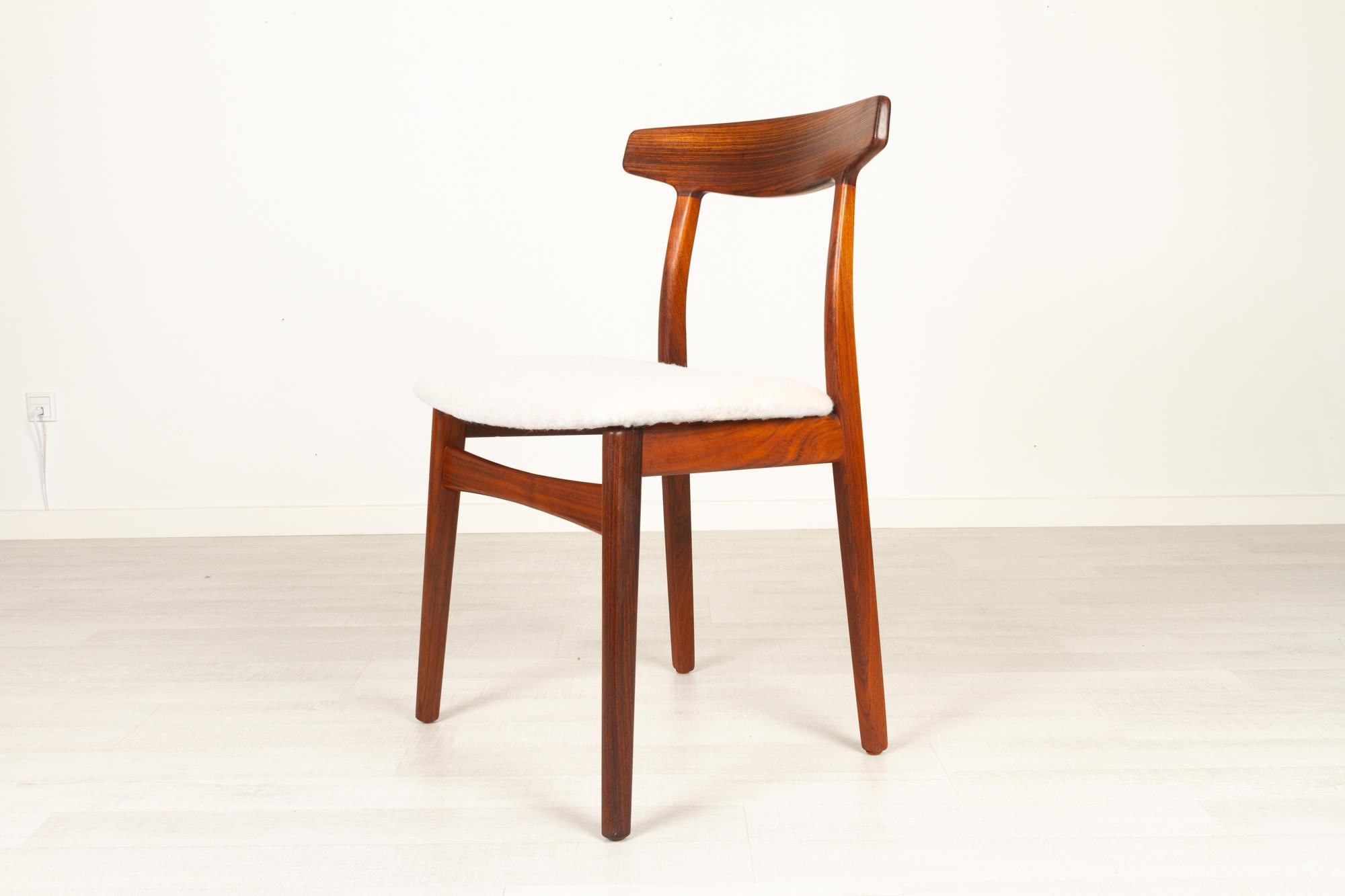 Rosewood Dining Chairs by Henning Kjærnulf for Bruno Hansen, 1960s, Set of 6 2