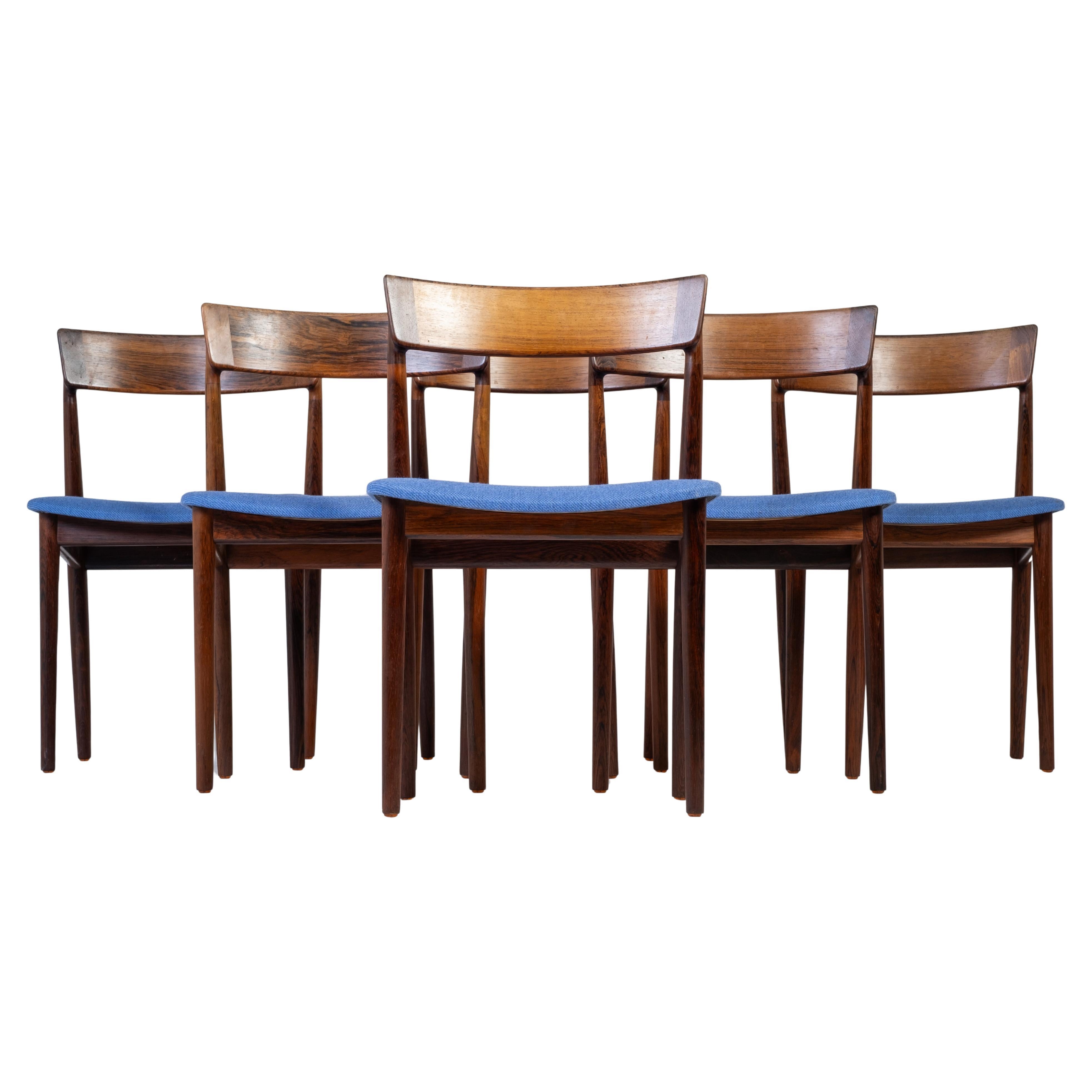 Rosewood Dining Chairs by Henry Rosengren Hansen for Brande Møbelindustri, 1960s