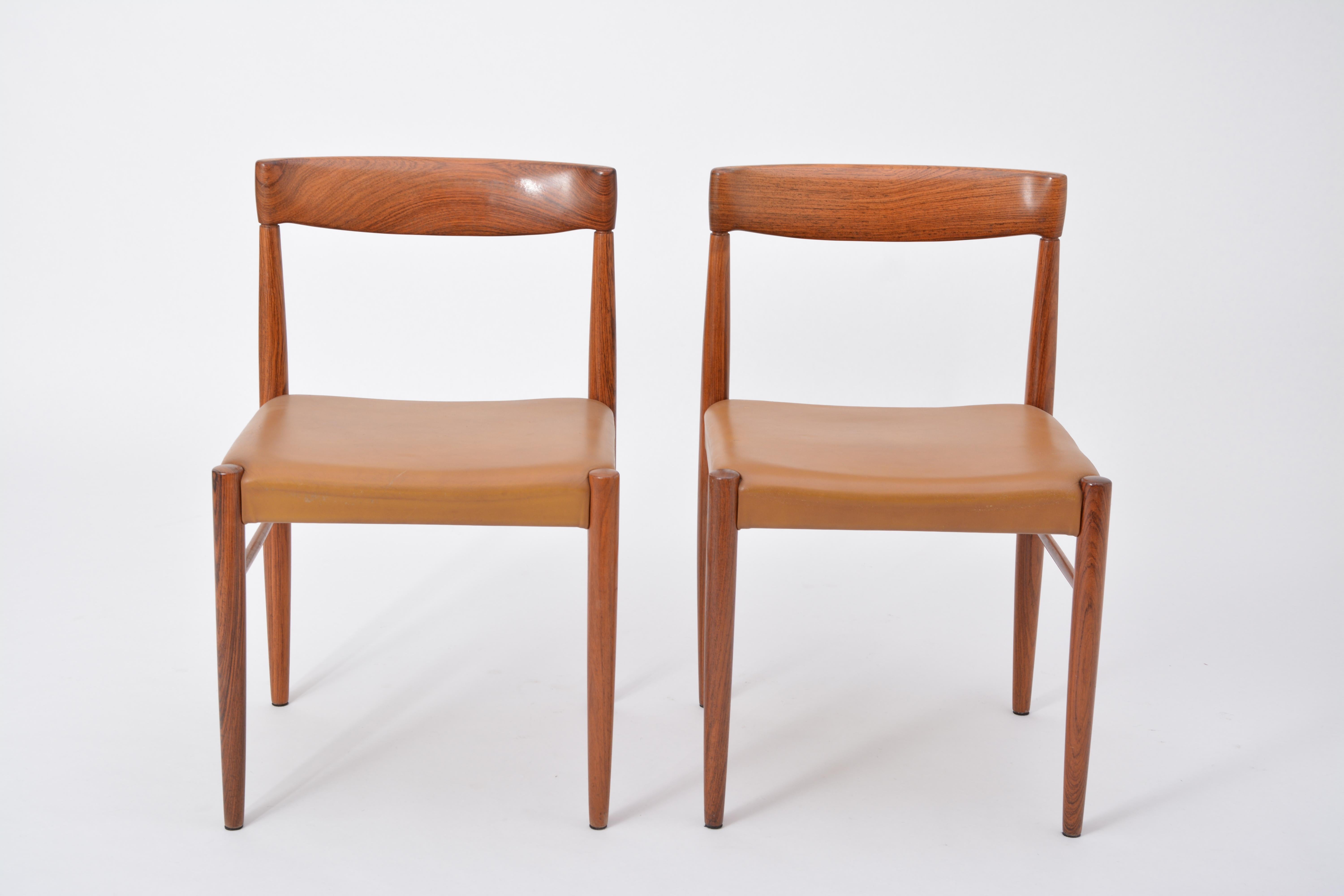 Rosewood Dining Chairs by H.W. Klein for Bramin, Set of Four In Good Condition In Berlin, DE