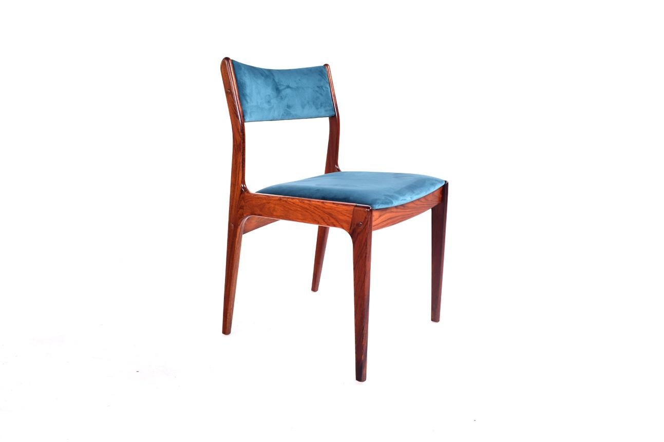 Rosewood Dining Chairs by Johannes Andersen for Uldum Møbelfabrik 1