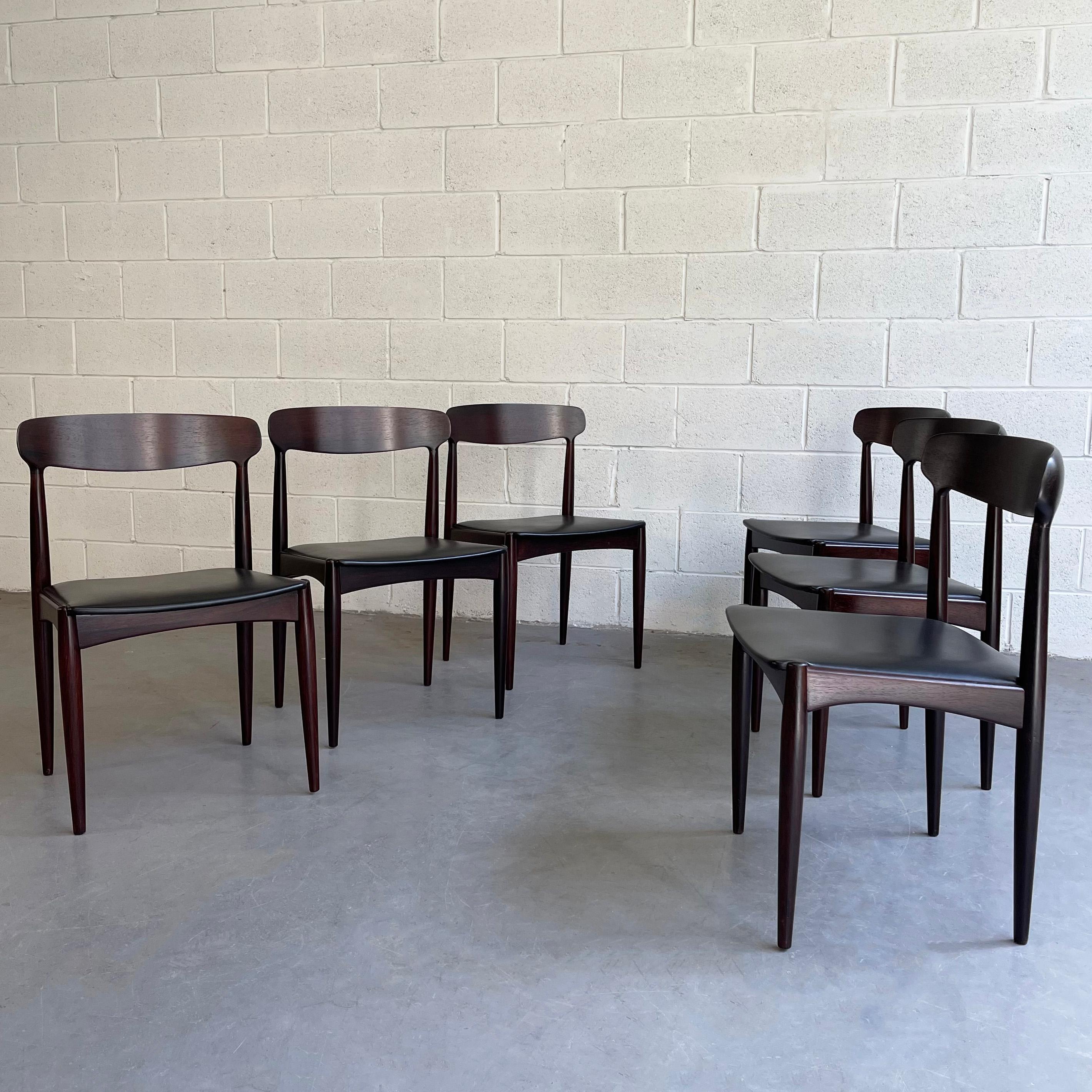 20th Century Rosewood Dining Chairs by Johannes Andersen for Uldum Møbelfabrik