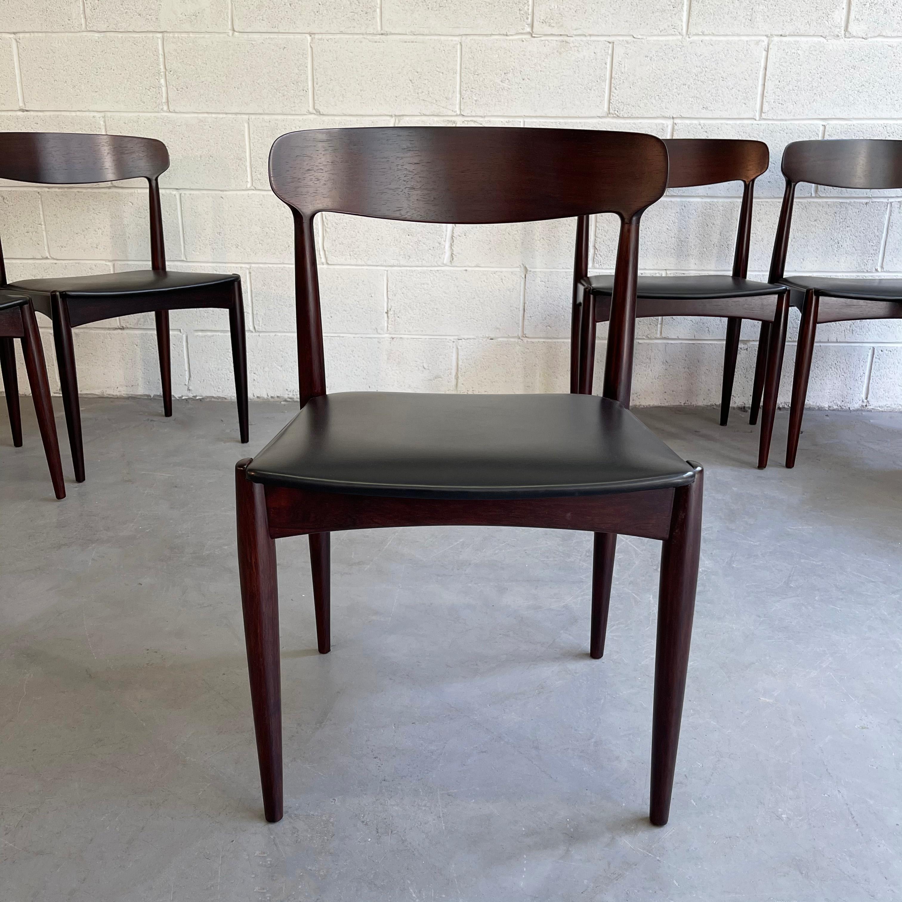 Rosewood Dining Chairs by Johannes Andersen for Uldum Møbelfabrik 1