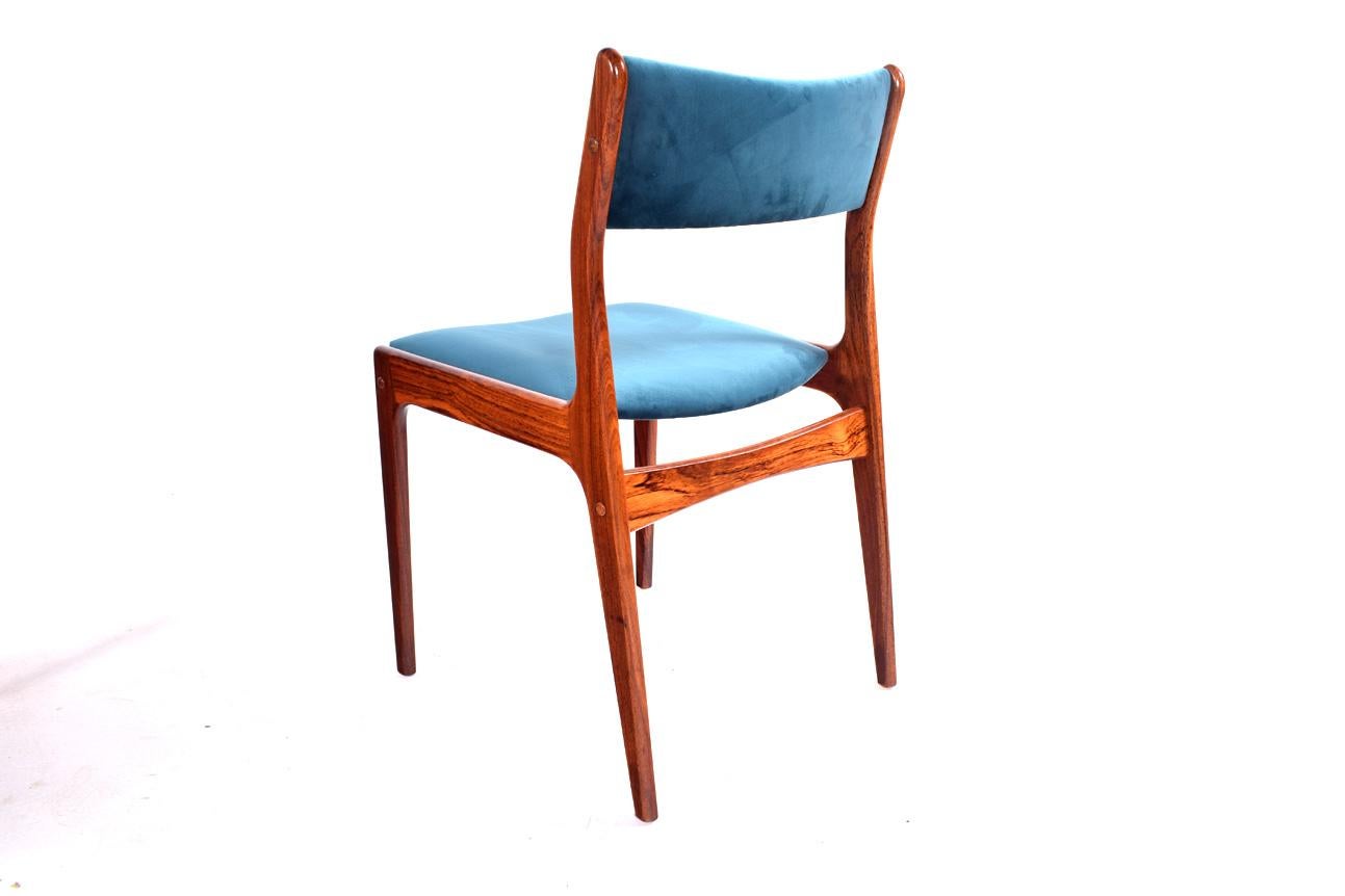 Rosewood Dining Chairs by Johannes Andersen for Uldum Møbelfabrik In Good Condition In Lisboa, Lisboa