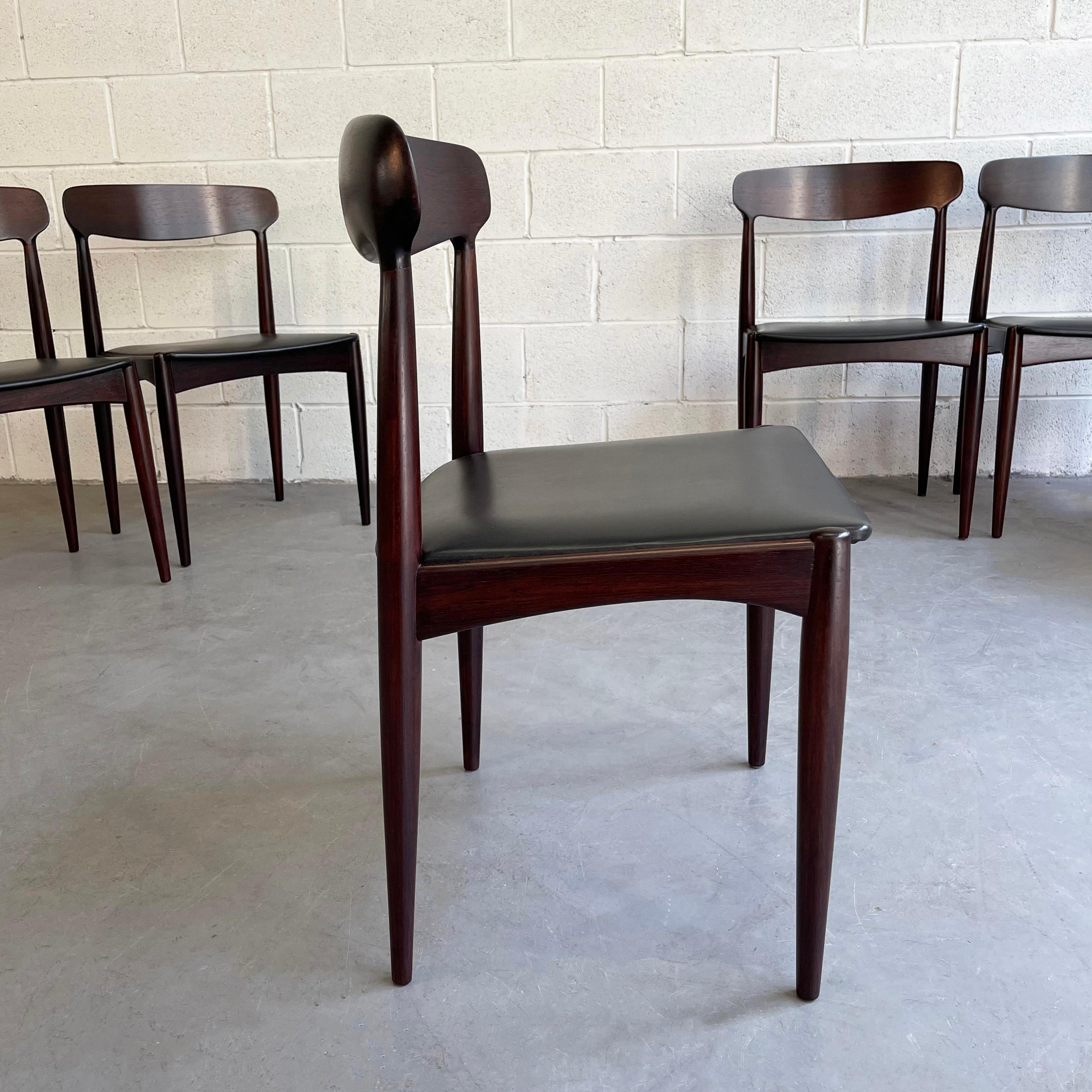 Rosewood Dining Chairs by Johannes Andersen for Uldum Møbelfabrik 2