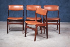 Rosewood Dining Chairs by Nova, Denmark, 1960s, Set of 4