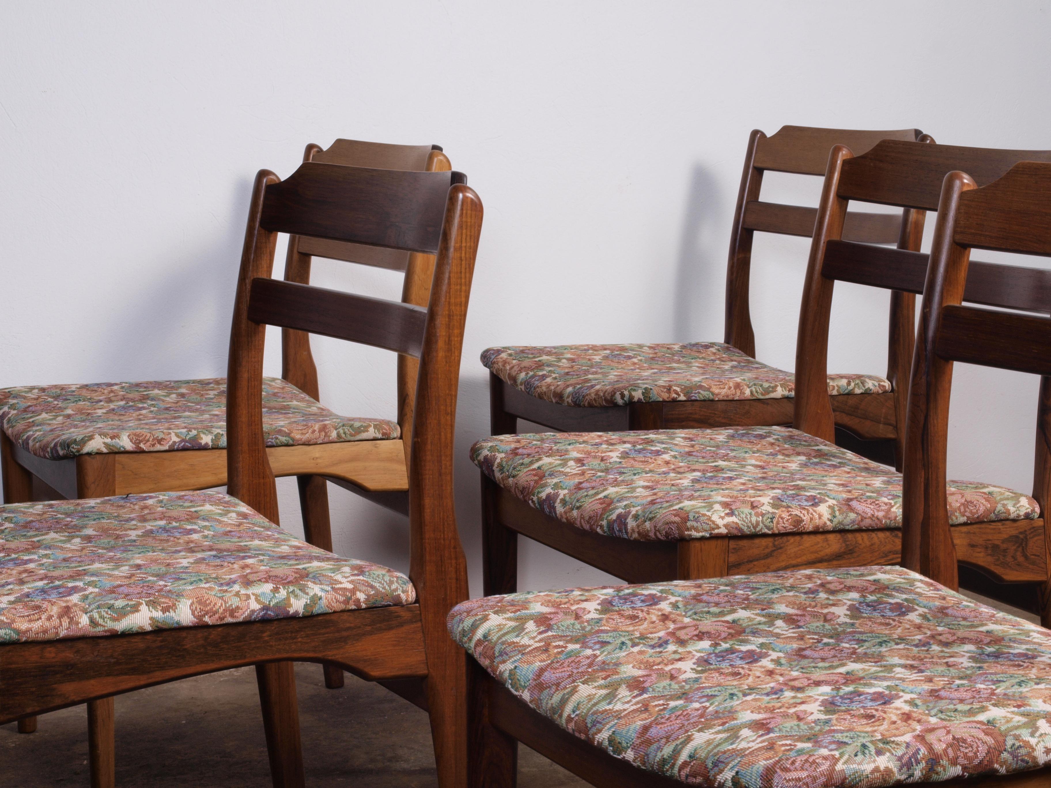 Rosewood Dining Chairs Denmark Thorsø Stole og Møbelfabrik For Sale 3