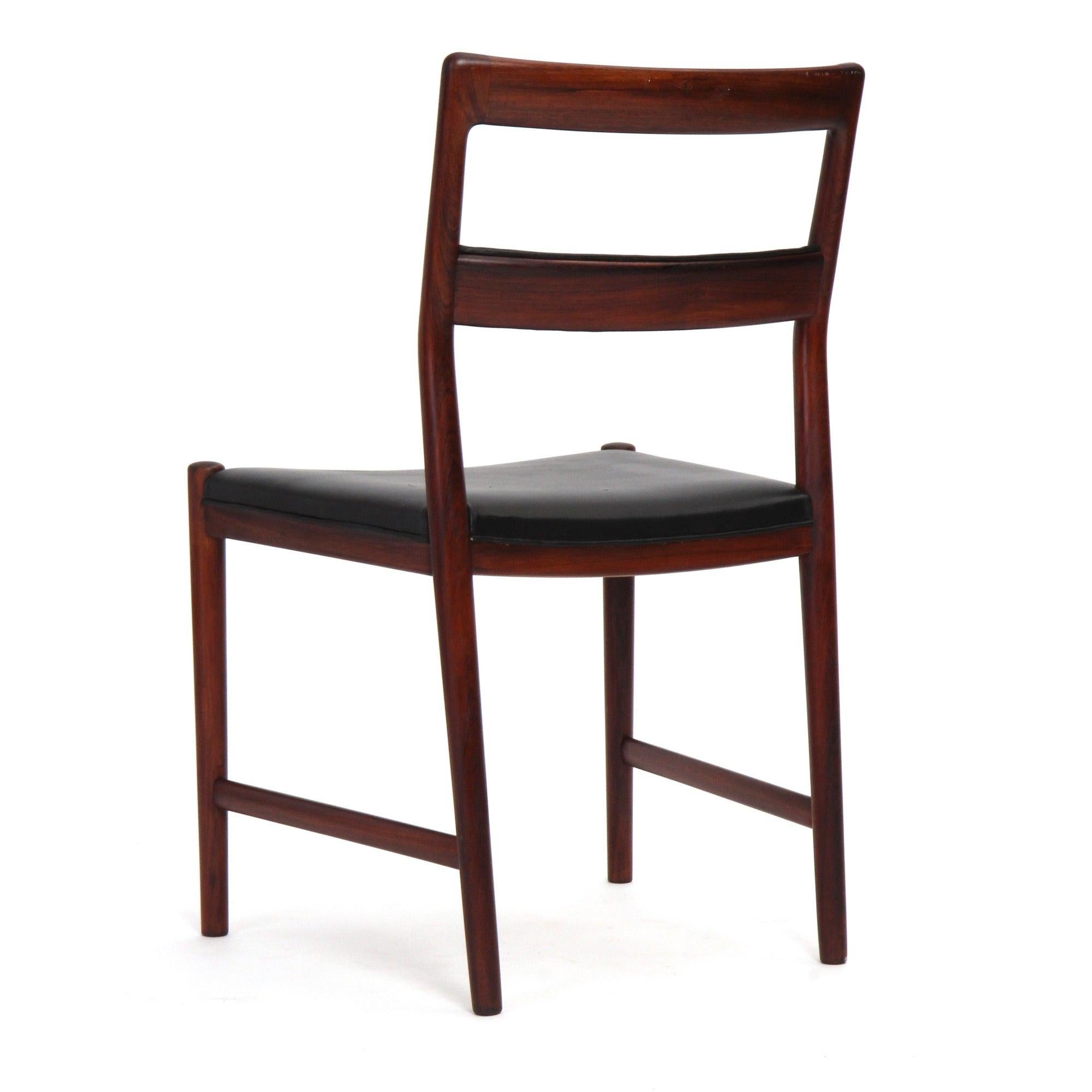 Danish Rosewood Dining Chairs by Vestergaard Jensen for Peder Pedersen For Sale