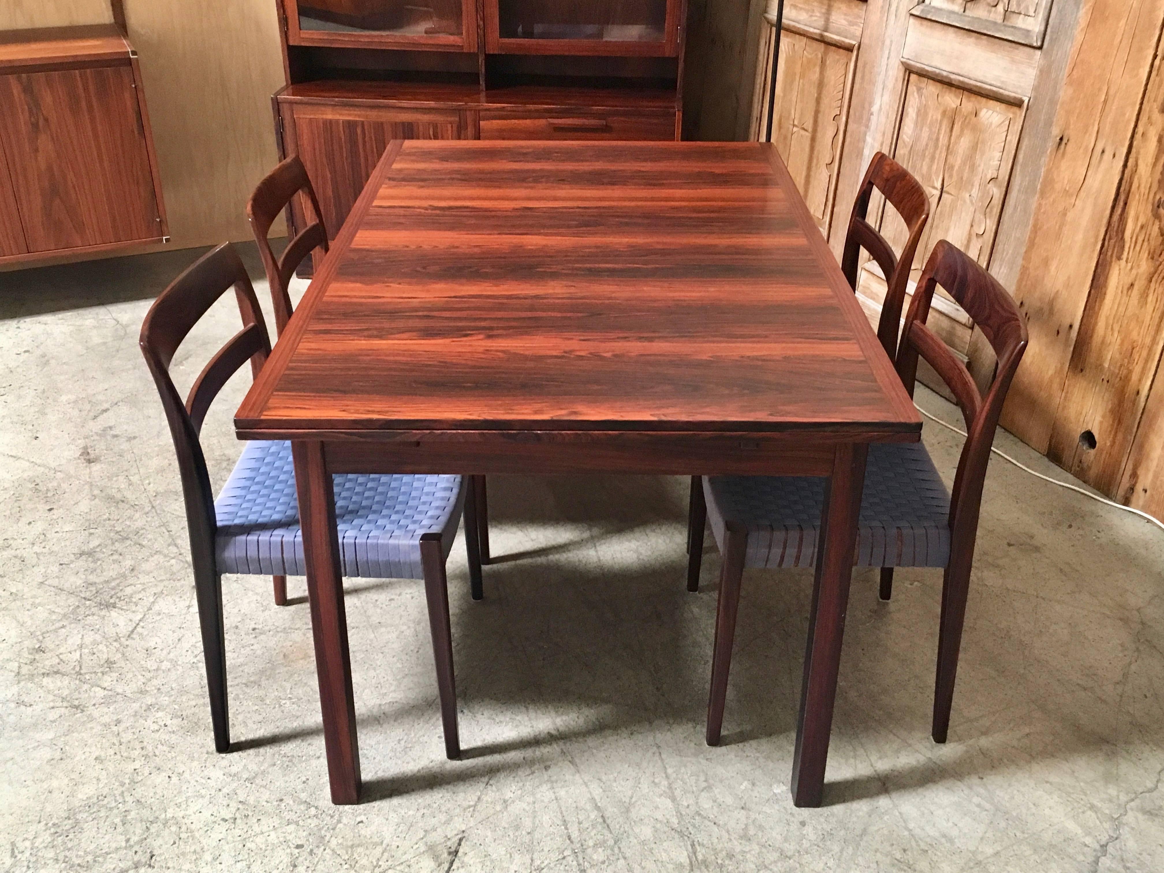 Rosewood Dining Set by Troeds In Good Condition In Denton, TX