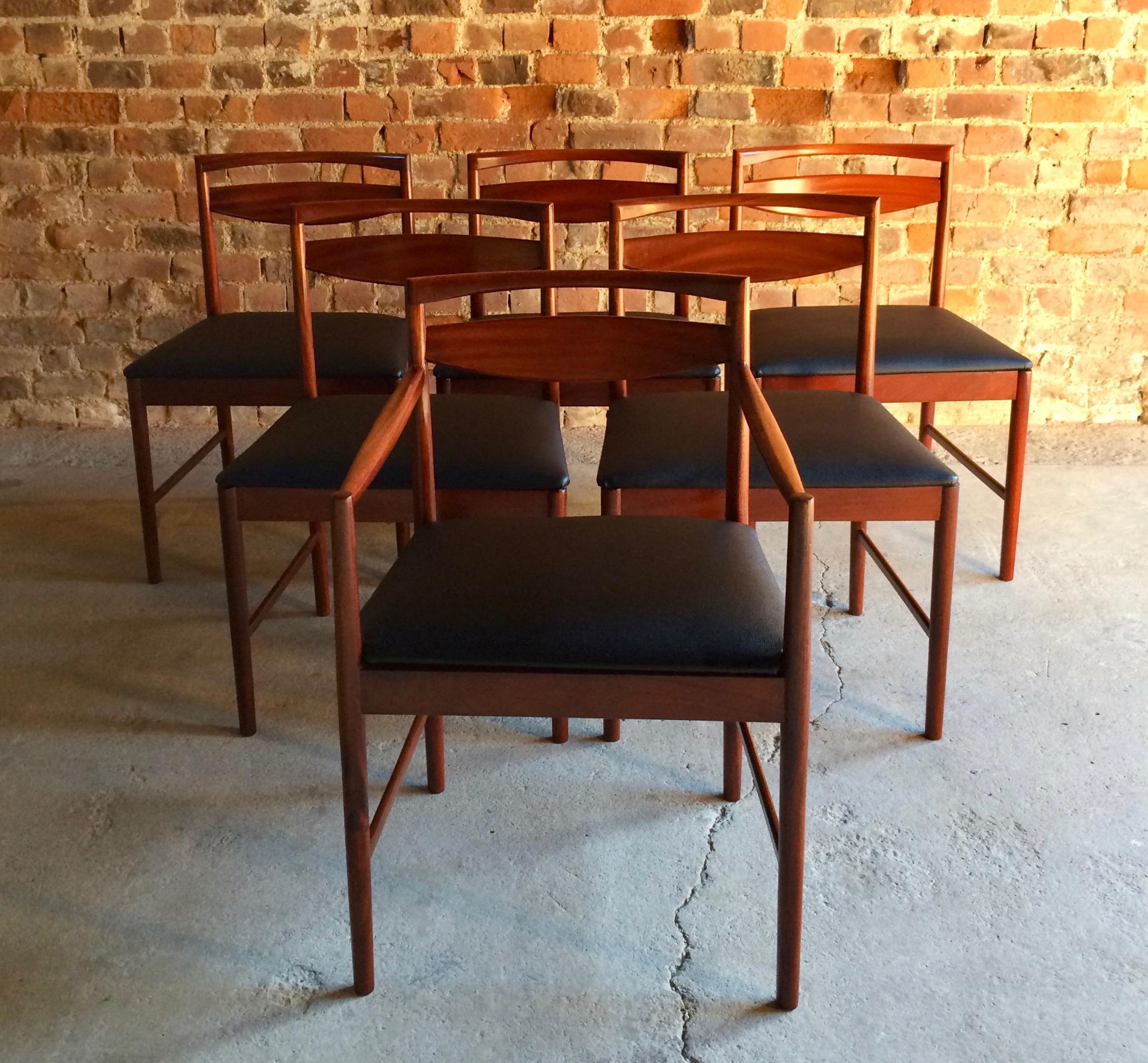 Rosewood Dining Table and Six Chairs Tom Robertson for A.H McIntosh, circa 1960s 3