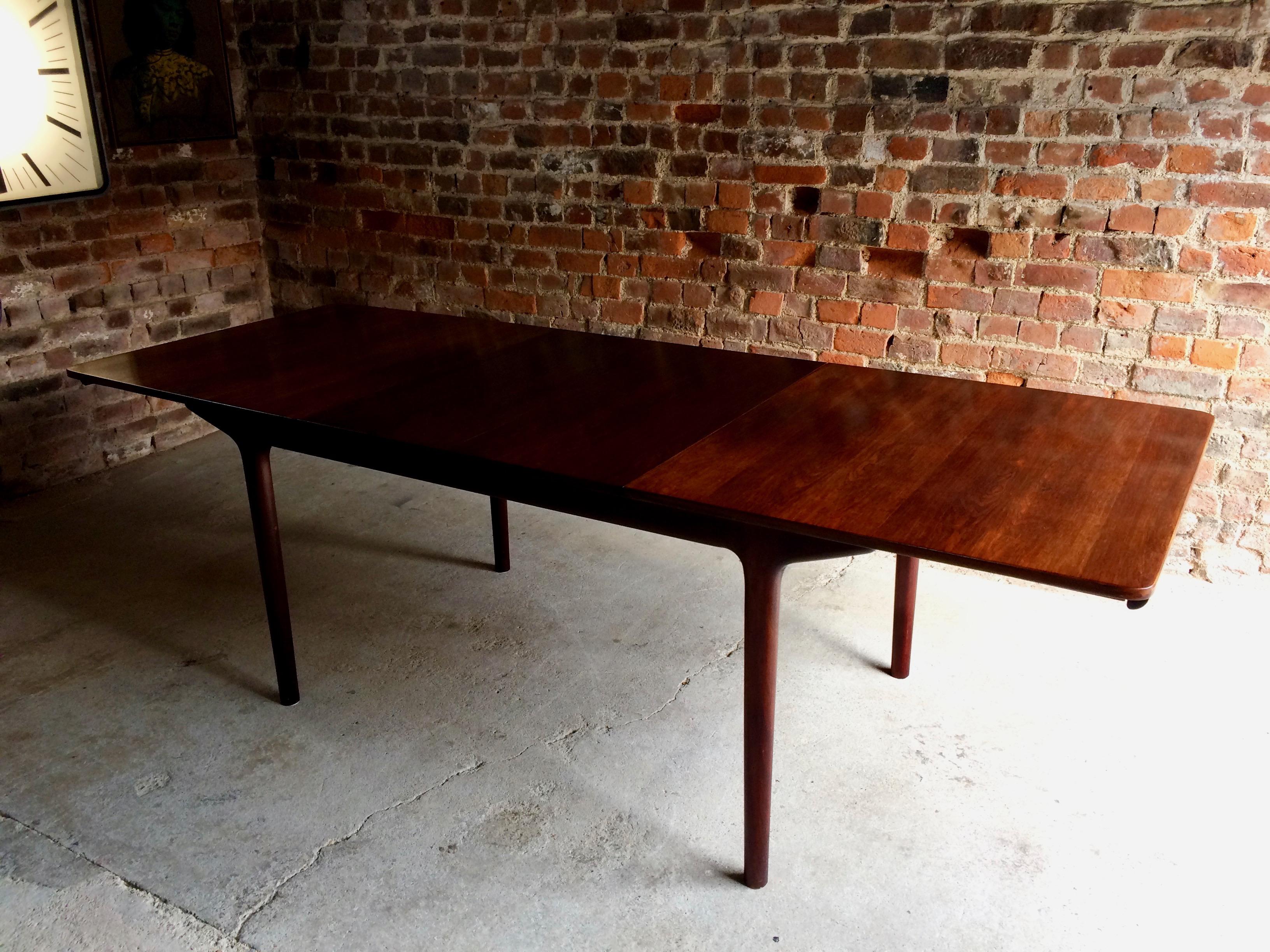 Mid-Century Modern Rosewood Dining Table and Six Chairs Tom Robertson for A.H McIntosh, circa 1960s