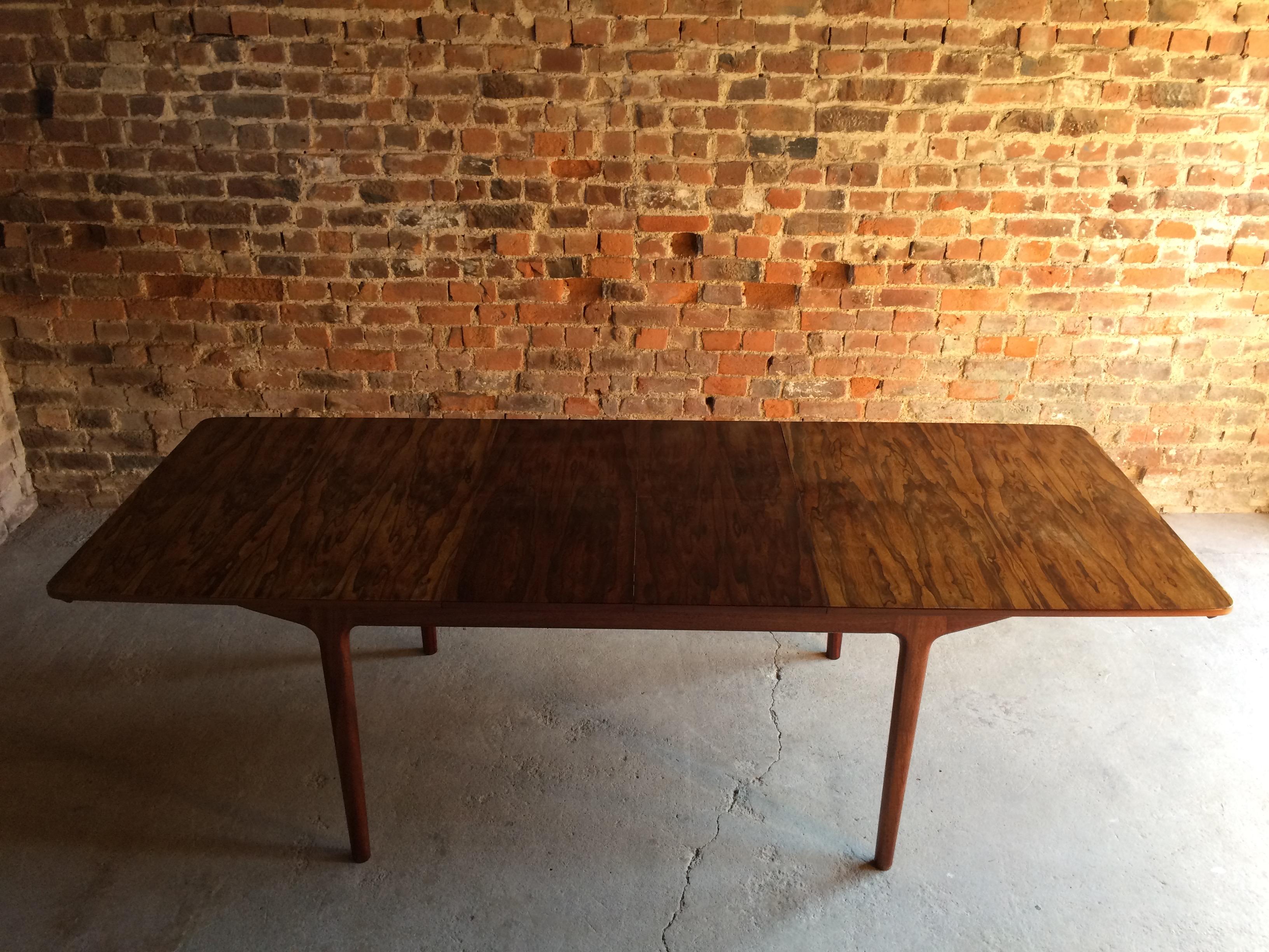Rosewood Dining Table and Six Chairs Tom Robertson for A.H McIntosh, circa 1960s 1