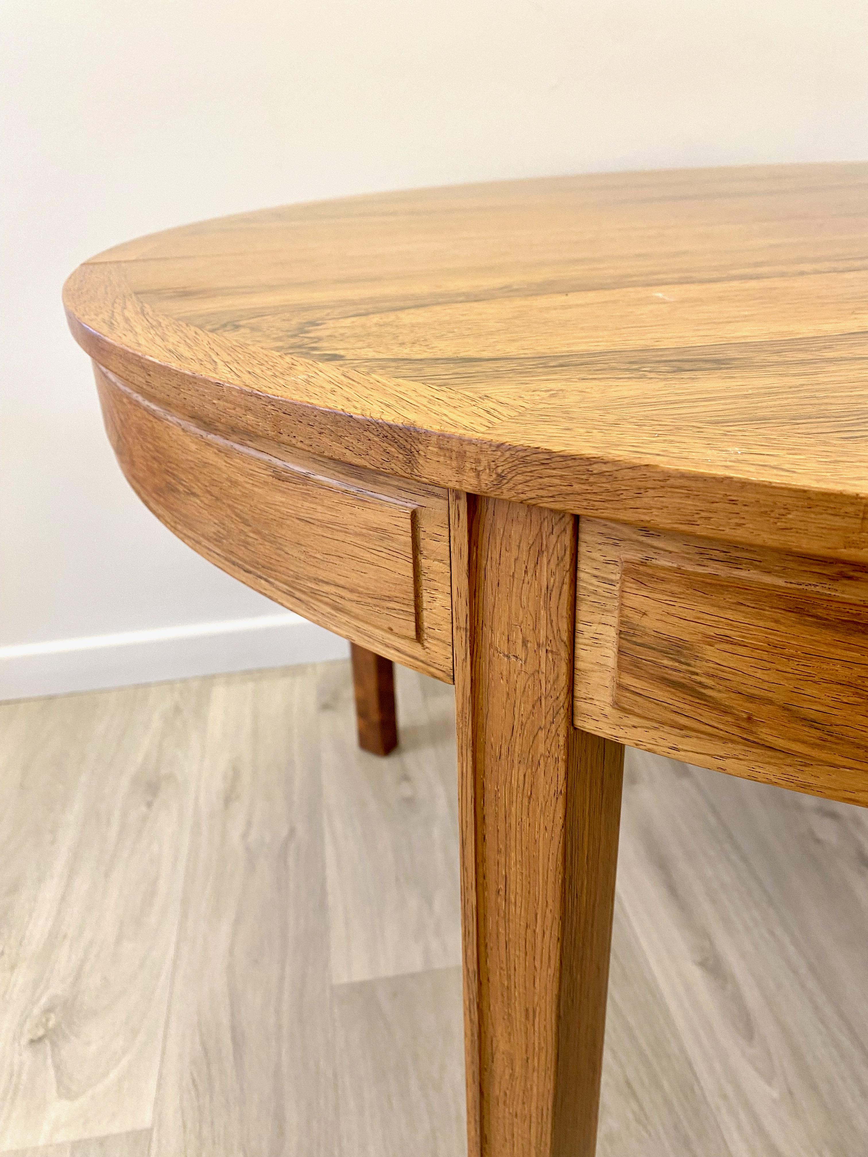 Rosewood dining table by Bertil Fridhagen In Good Condition In Klintehamn, SE