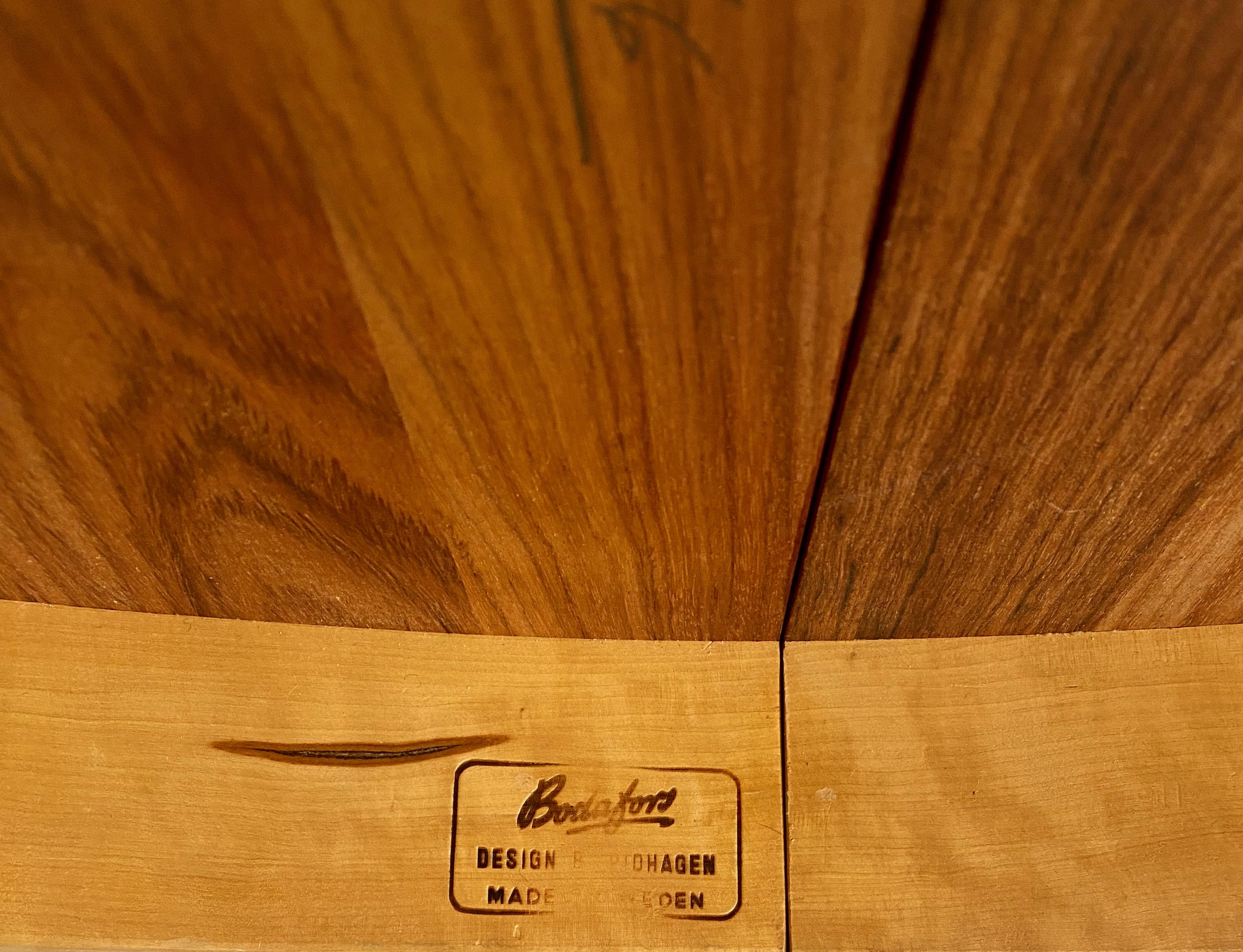 Late 20th Century Rosewood dining table by Bertil Fridhagen
