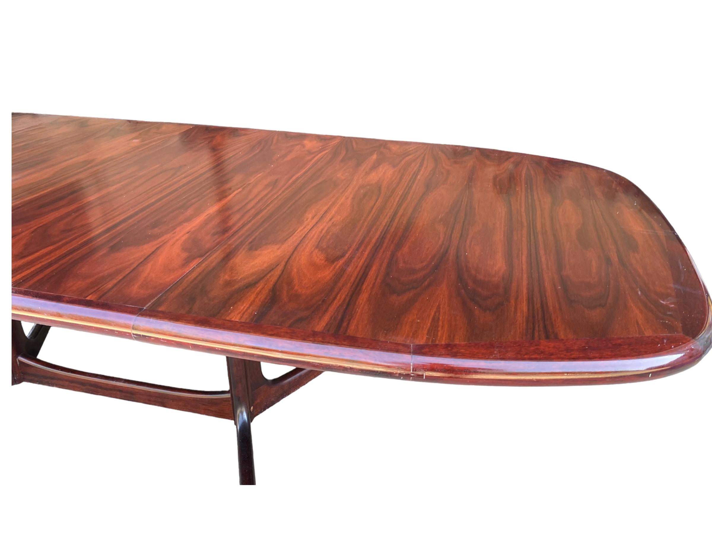 Danish Rosewood Dining Table by Dyrlund For Sale