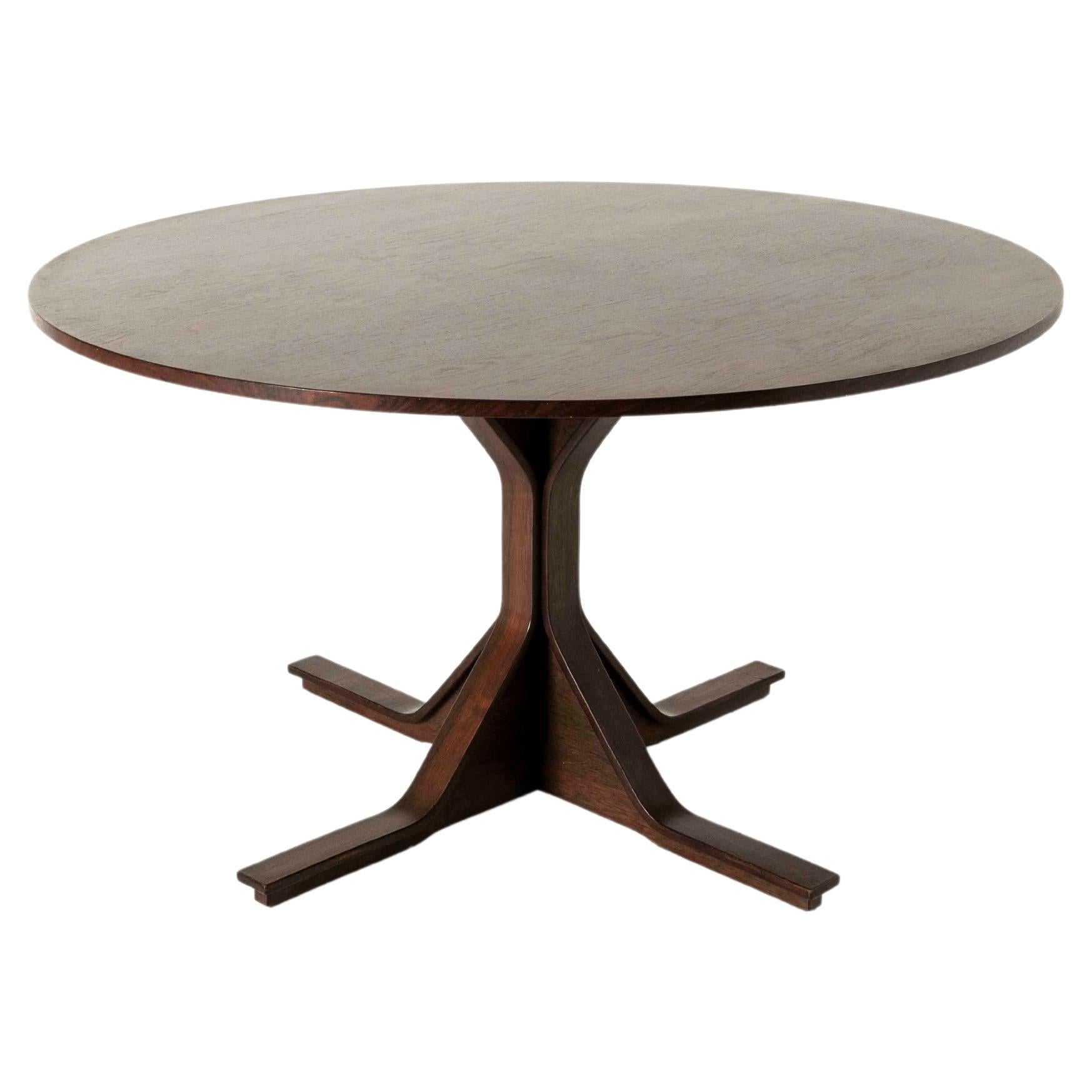 Rosewood Dining Table by Gianfranco Frattini for Bernini, Italy, 1960s