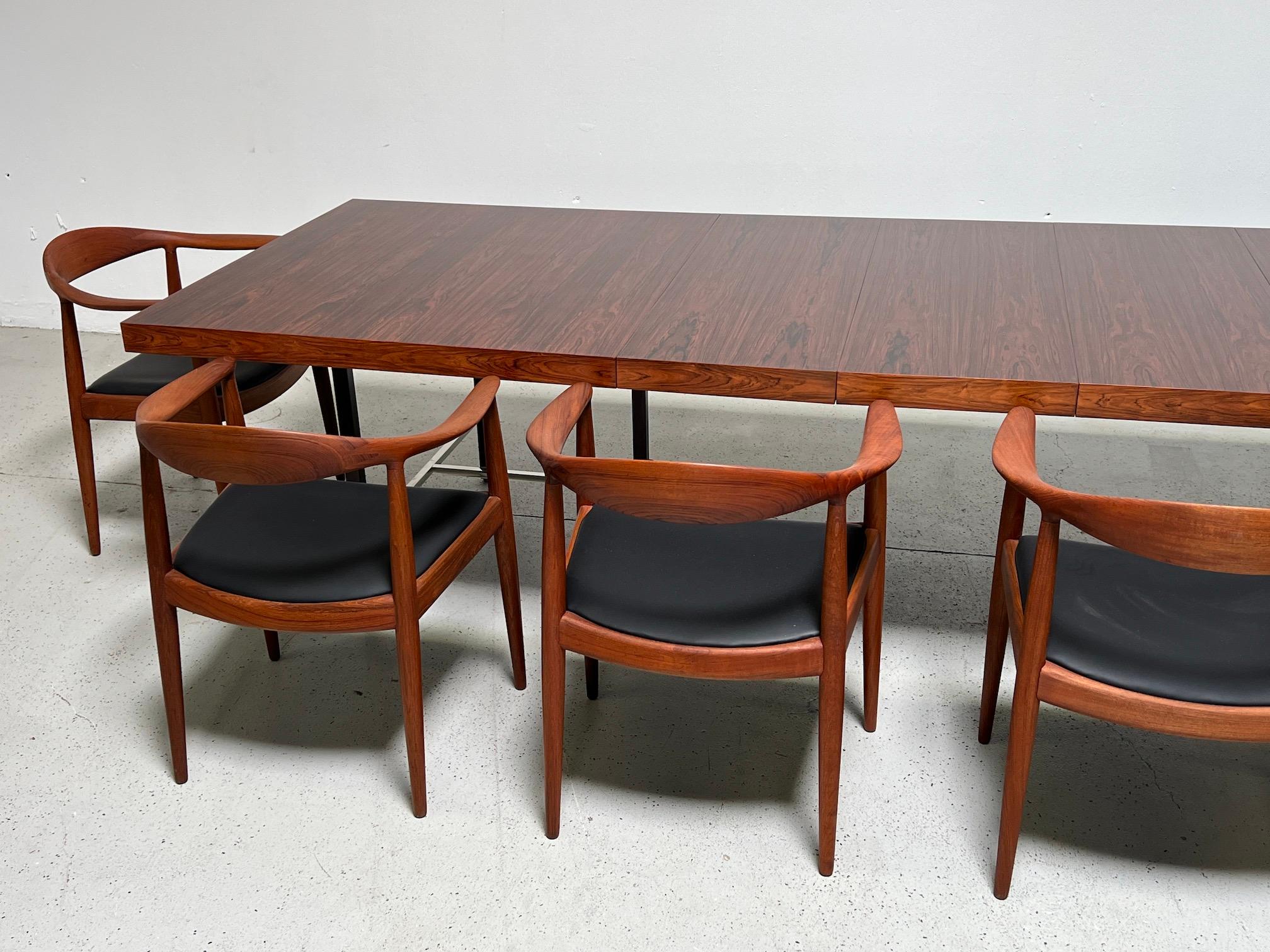 Rosewood Dining Table by Harvey Probber For Sale 9