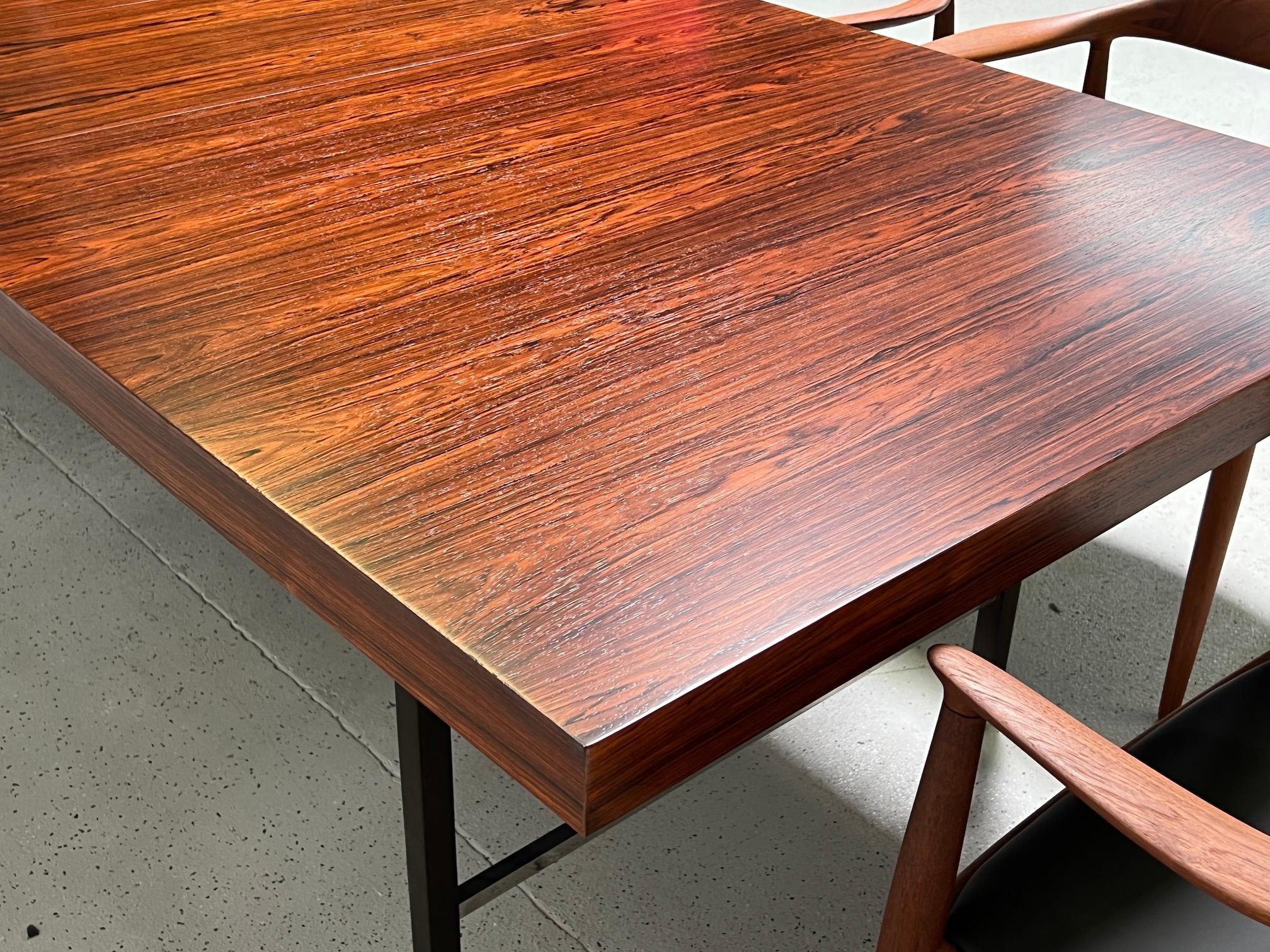 Rosewood Dining Table by Harvey Probber For Sale 12