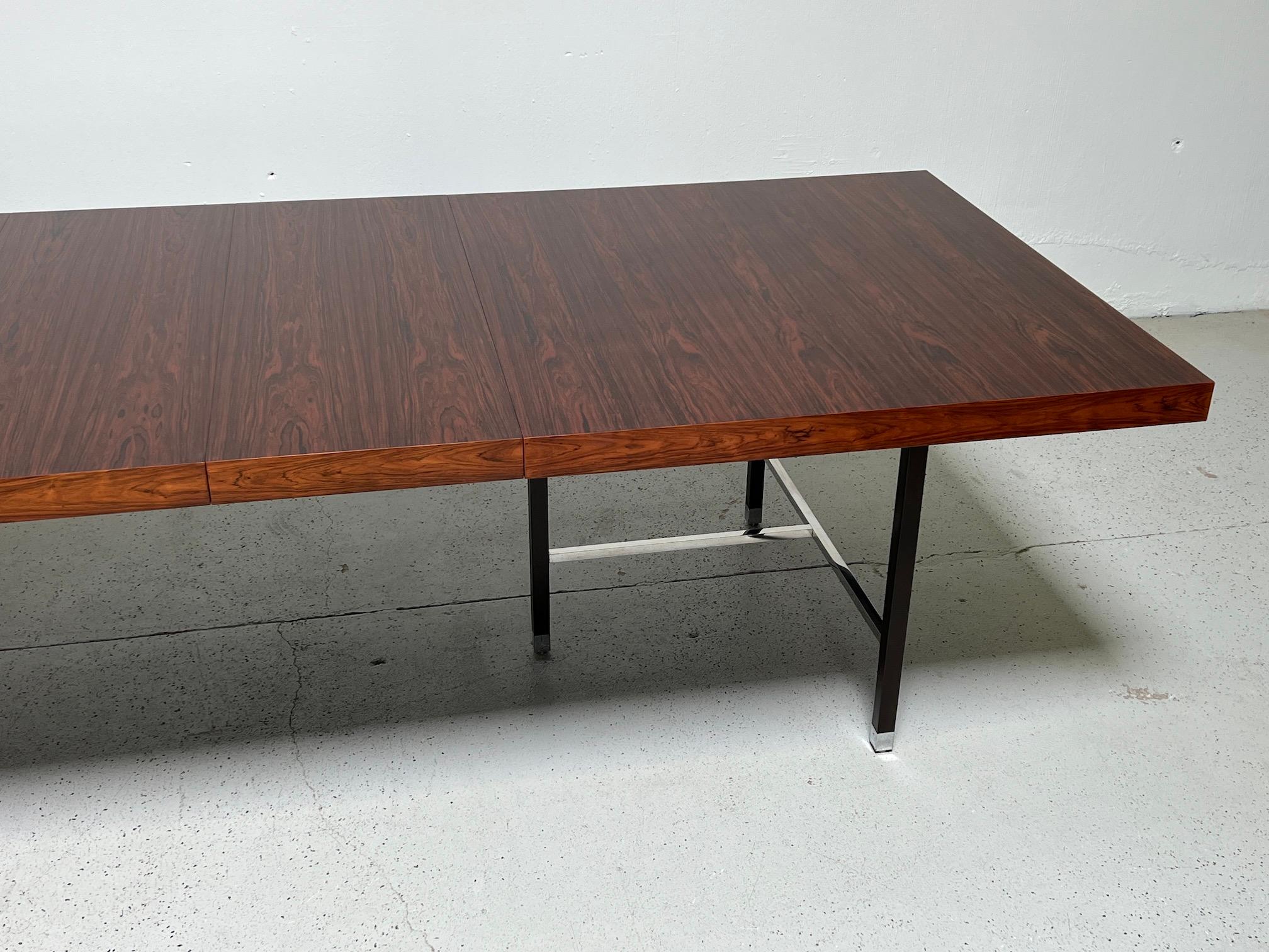 Mid-20th Century Rosewood Dining Table by Harvey Probber For Sale