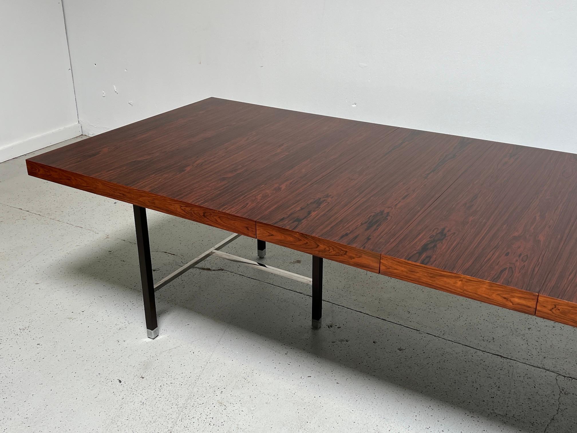 Rosewood Dining Table by Harvey Probber For Sale 1