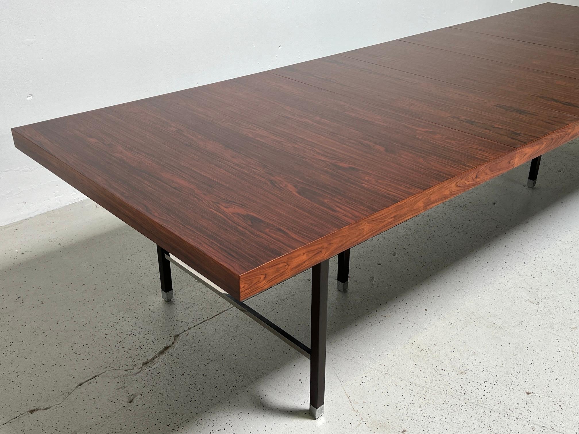 Rosewood Dining Table by Harvey Probber For Sale 4