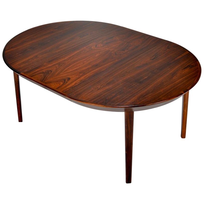 Rosewood Dining Table by Ole Hald for Gudme Mobelfabrik For Sale