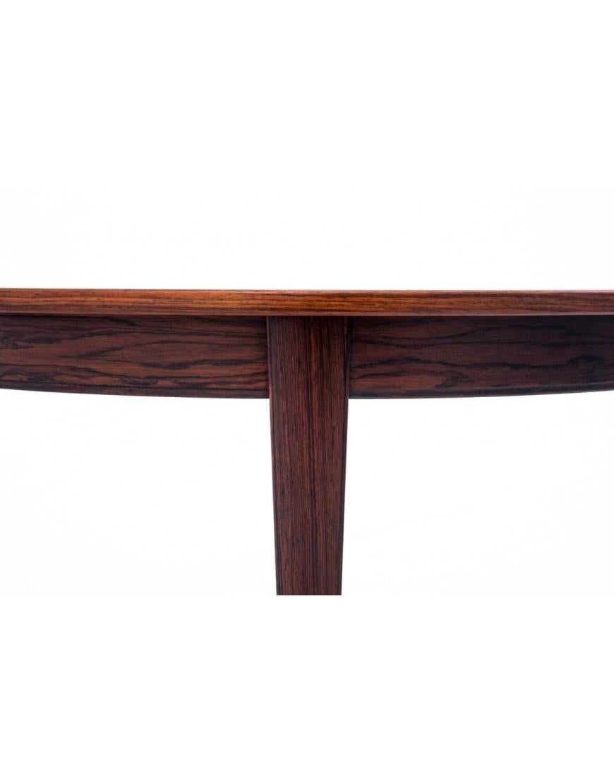 Mid-20th Century Rosewood dining table, Denmark, 1960s. After restoration. For Sale