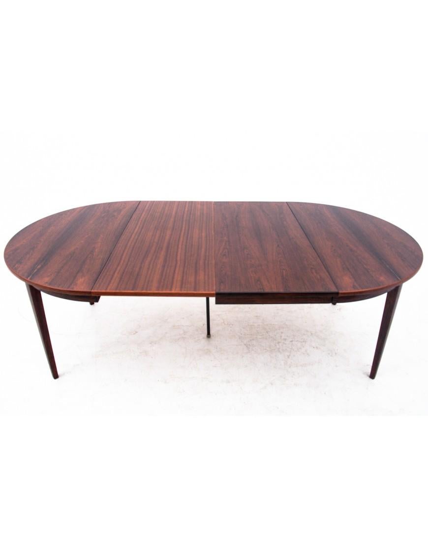 Rosewood dining table, Denmark, 1960s. After restoration. For Sale 2