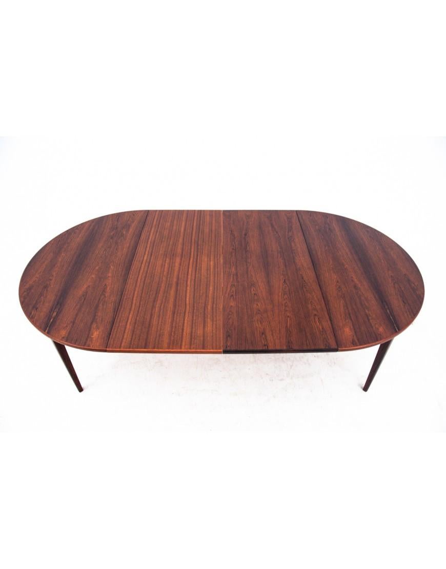 Rosewood dining table, Denmark, 1960s. After restoration. For Sale 3
