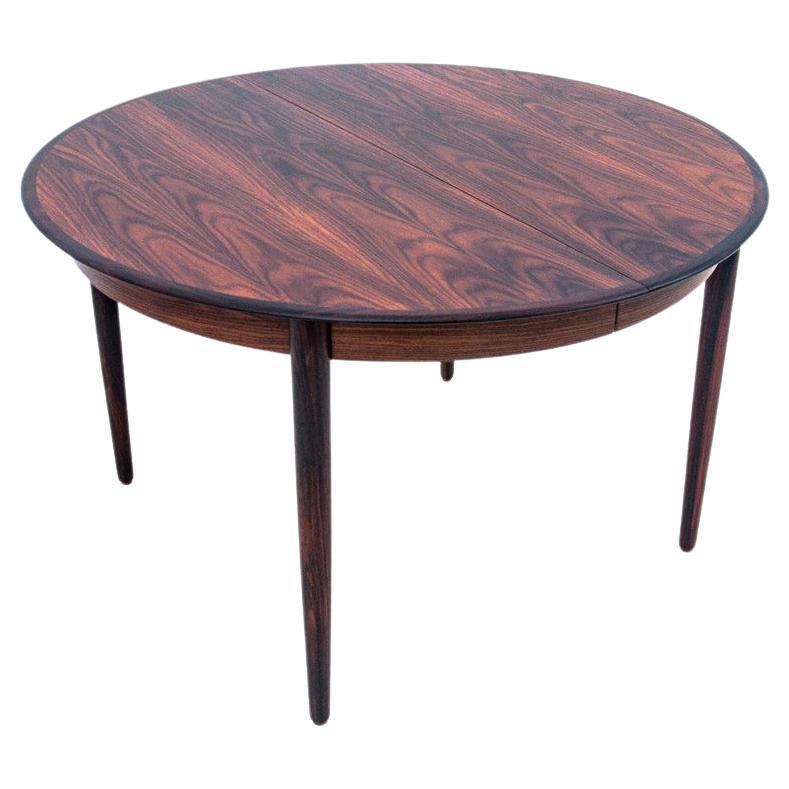 Rosewood Dining Table, Denmark, 1960s, Extendable