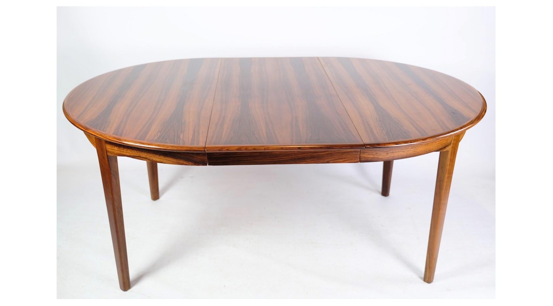 Danish Dining Table Made In Rosewood Designed by Johannes Andersen From 1960s For Sale