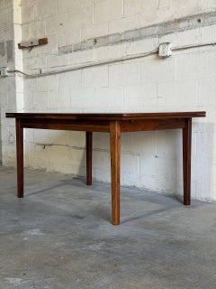 Rosewood Dining Table Expandable Pull Out Leaves Sejling Skabe Denmark 1960s