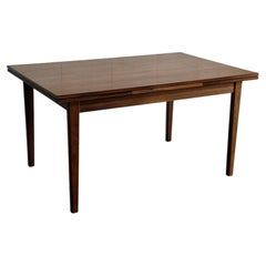 Rosewood Dining Table Expandable Pull Out Leaves Sejling Skabe Denmark 1960s