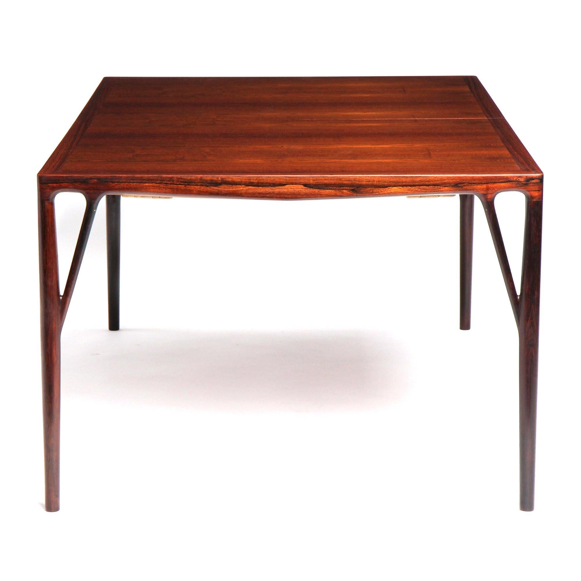 Table de salle à manger en bois de rose de Vestergaard Jensen pour Peder Pedersen, 1959 Excellent état - En vente à Sagaponack, NY