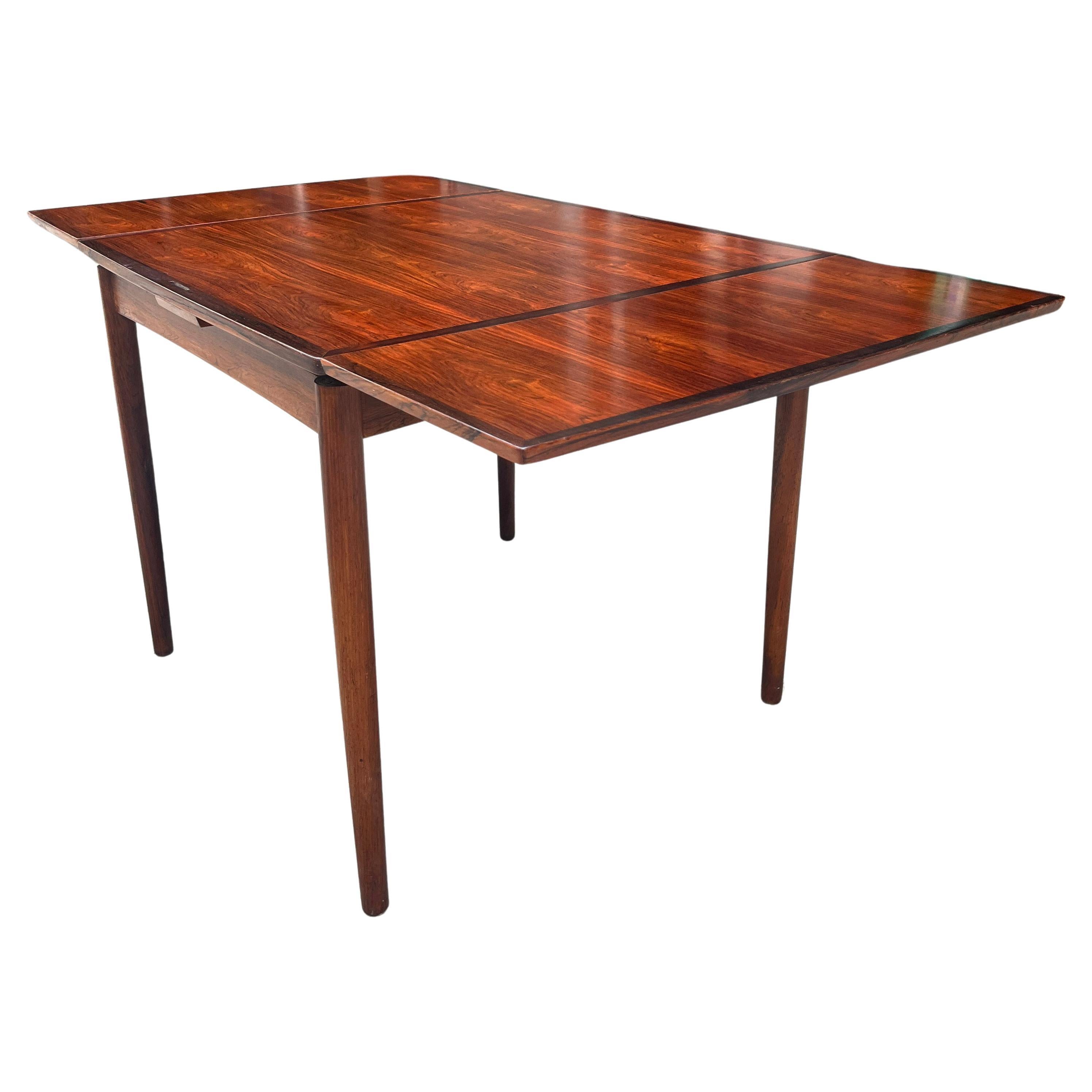 Rosewood Dining Table Poul Hundevad In Good Condition In BROOKLYN, NY