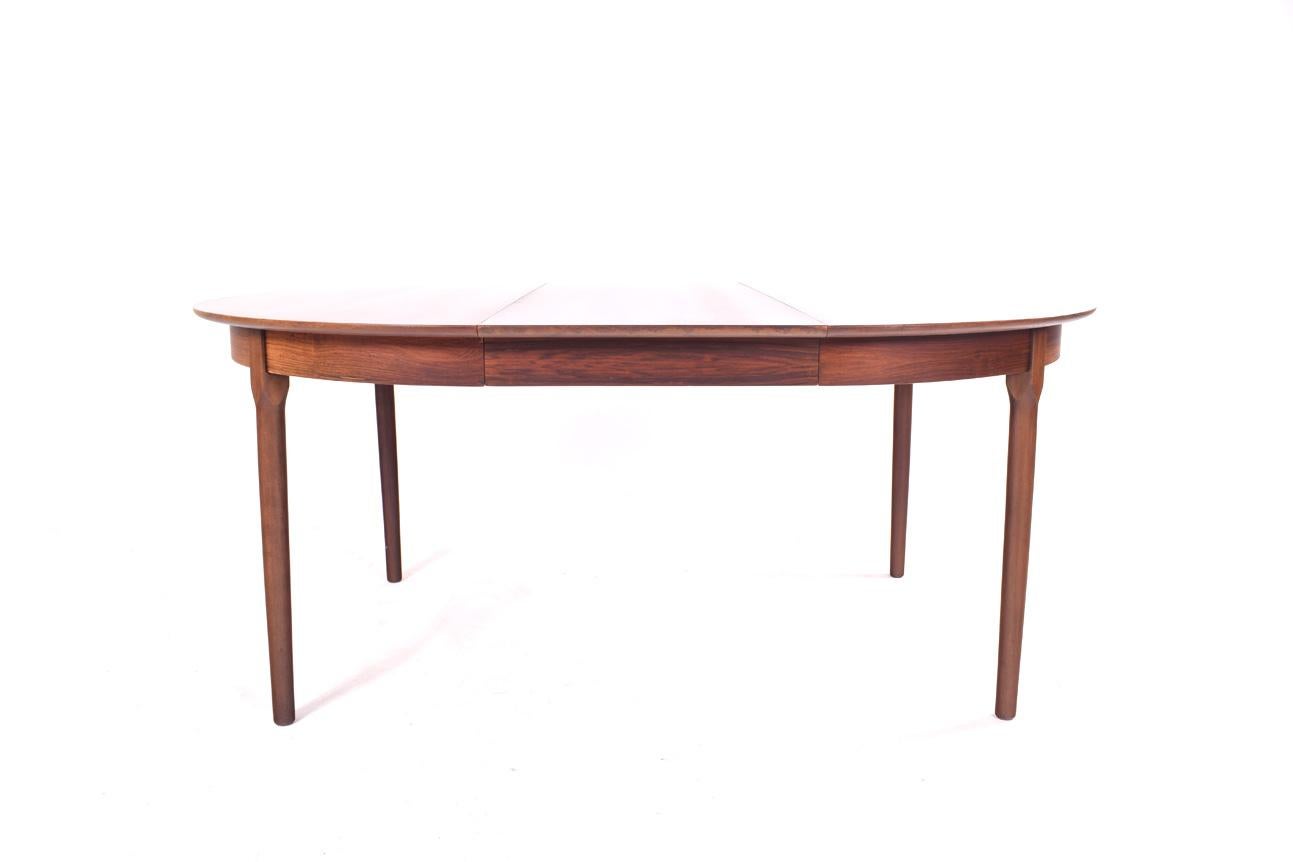 Rosewood Dining Table, Round to Oval with 2 Leaves 1