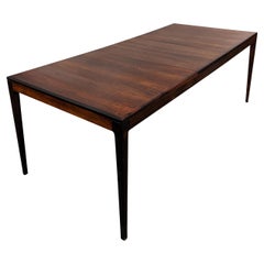 Rosewood Dining Table W Leaf, 012352 Vintage Danish Midcentury