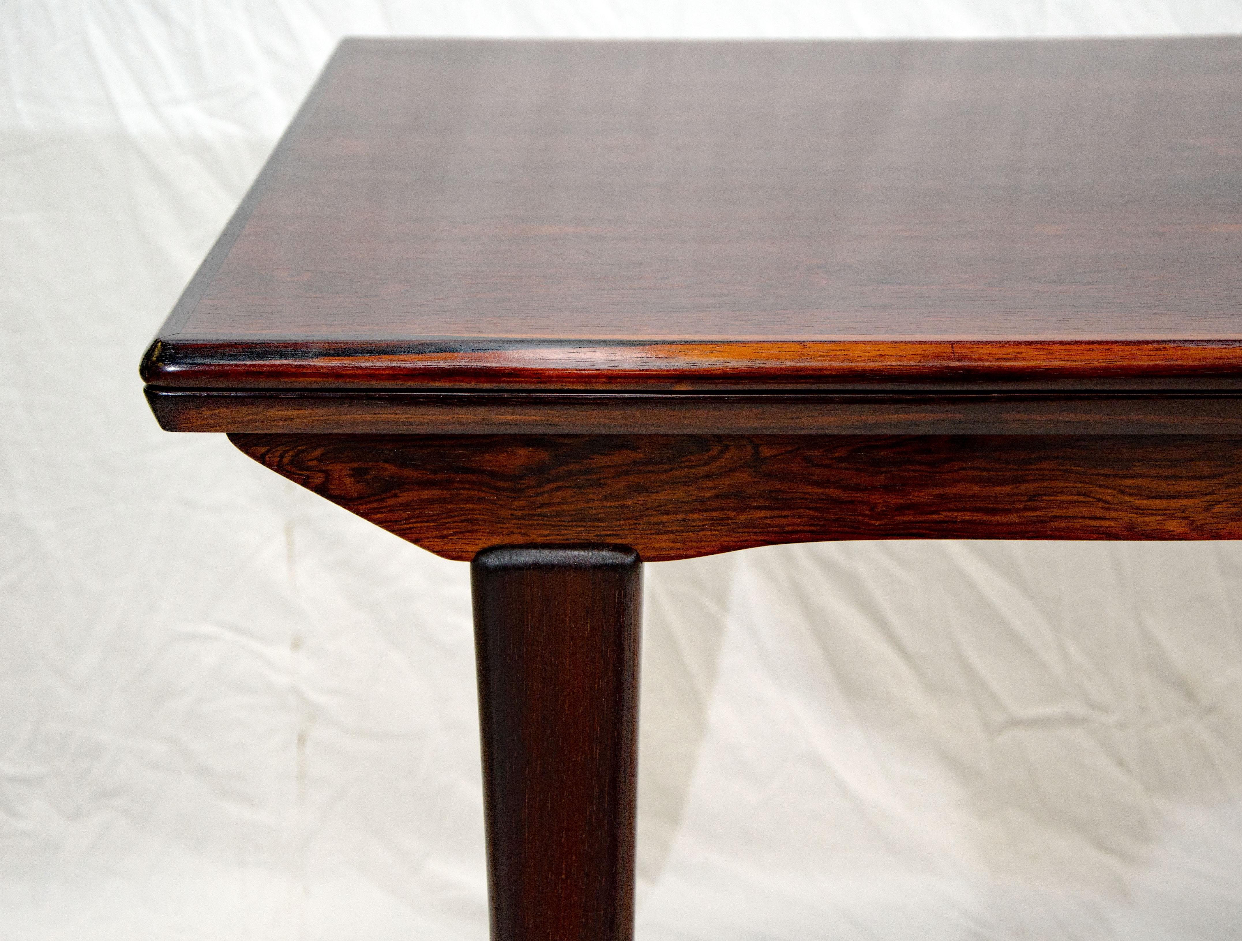 Rosewood Dining Table with Two Draw Leaves, N. O. Møller 2