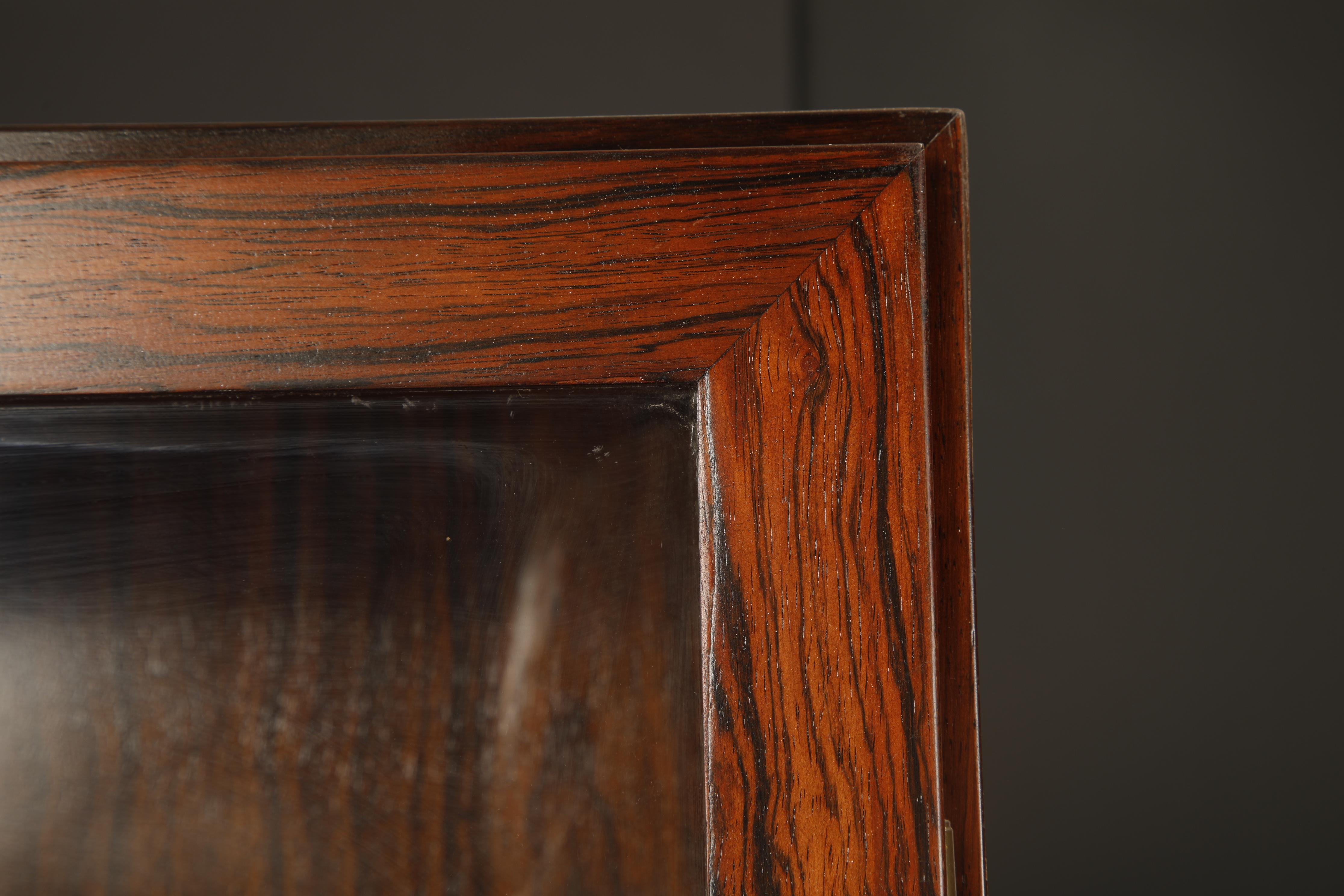 Rosewood Display Cabinet by Gunni Omann for Omann Jun Møbelfabrik 1960s, Signed For Sale 9