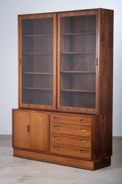 Rosewood Display Cabinet by Poul Hundevad, Denmark, 1960s