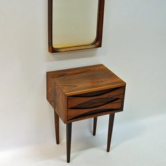Rosewood Drawer and Mirror Set by Arne Vodder for Sibast, Denmark, 1960s