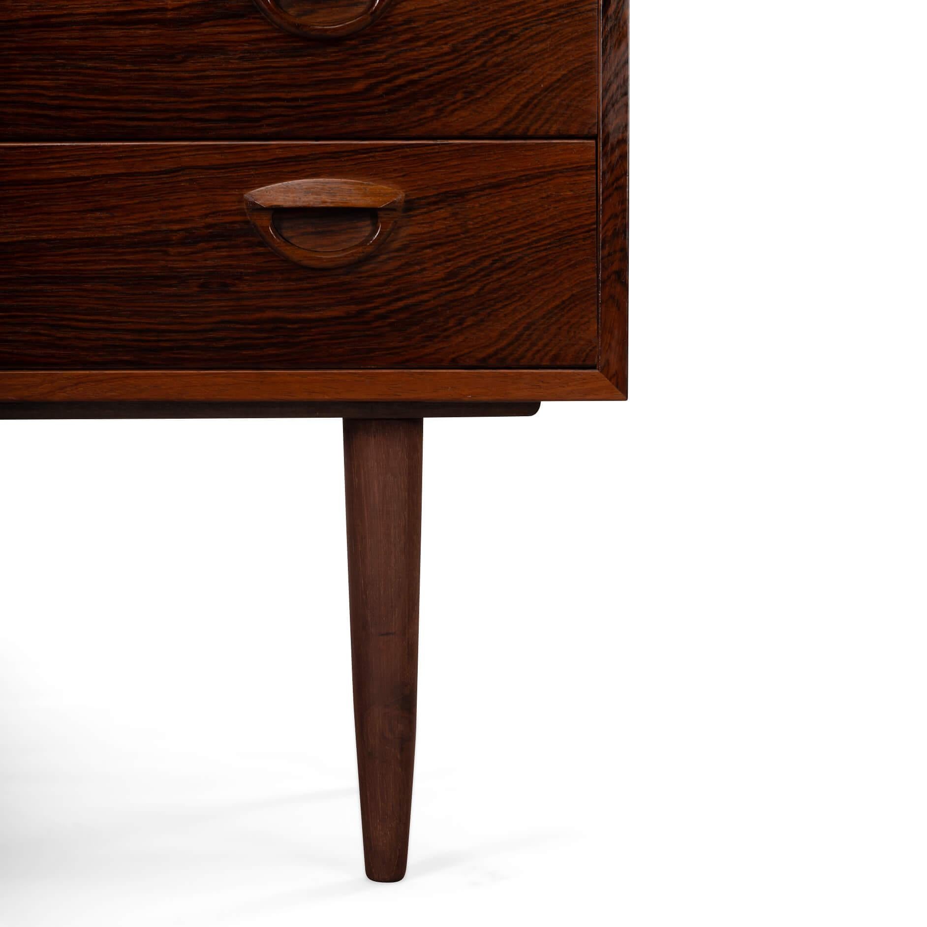 Veneer Rosewood Dresser by Kai Kristiansen for FM Møbler, 1960s For Sale