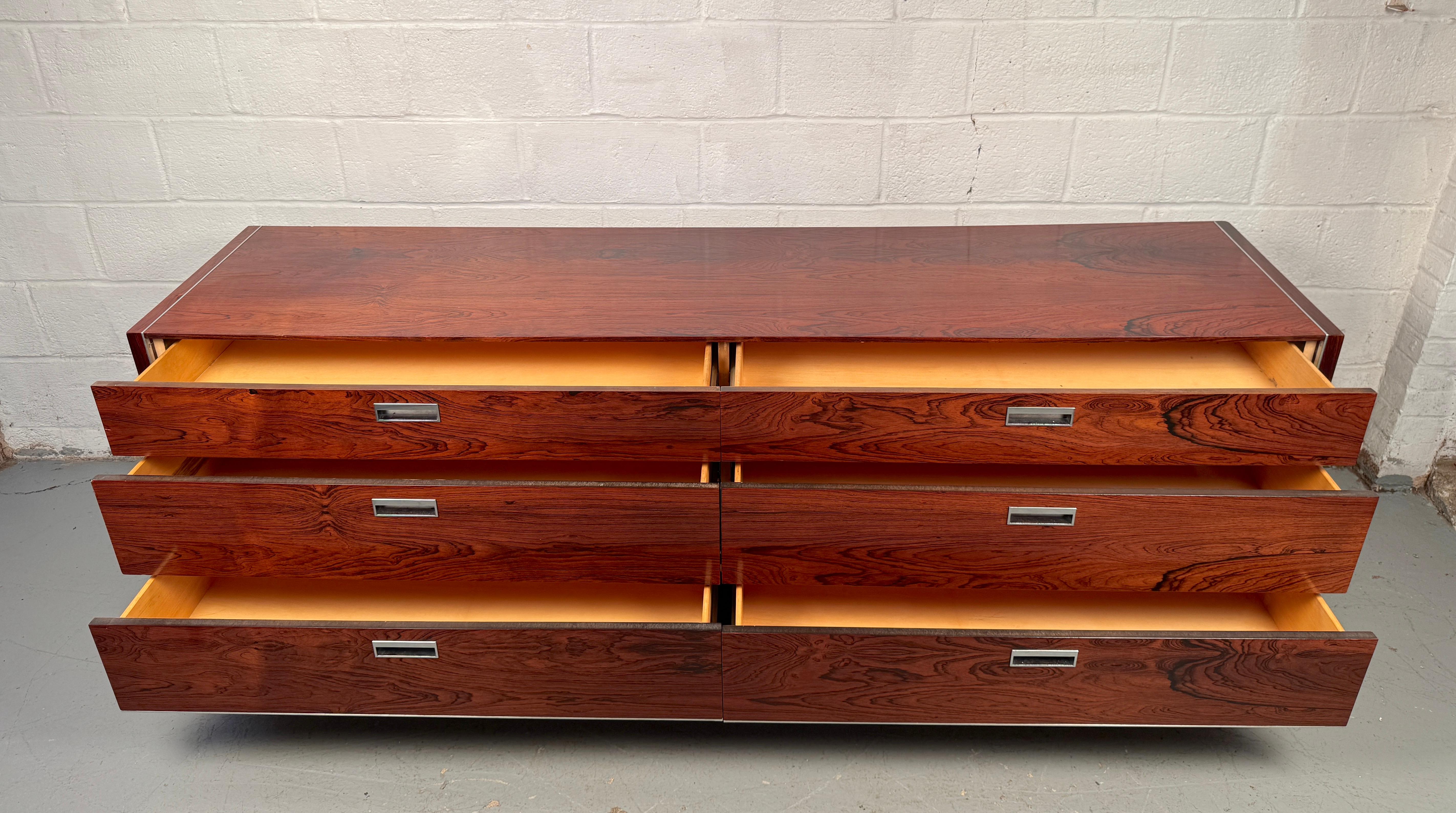 Rosewood Dresser Designed by Robert Baron For Glenn For Sale 5