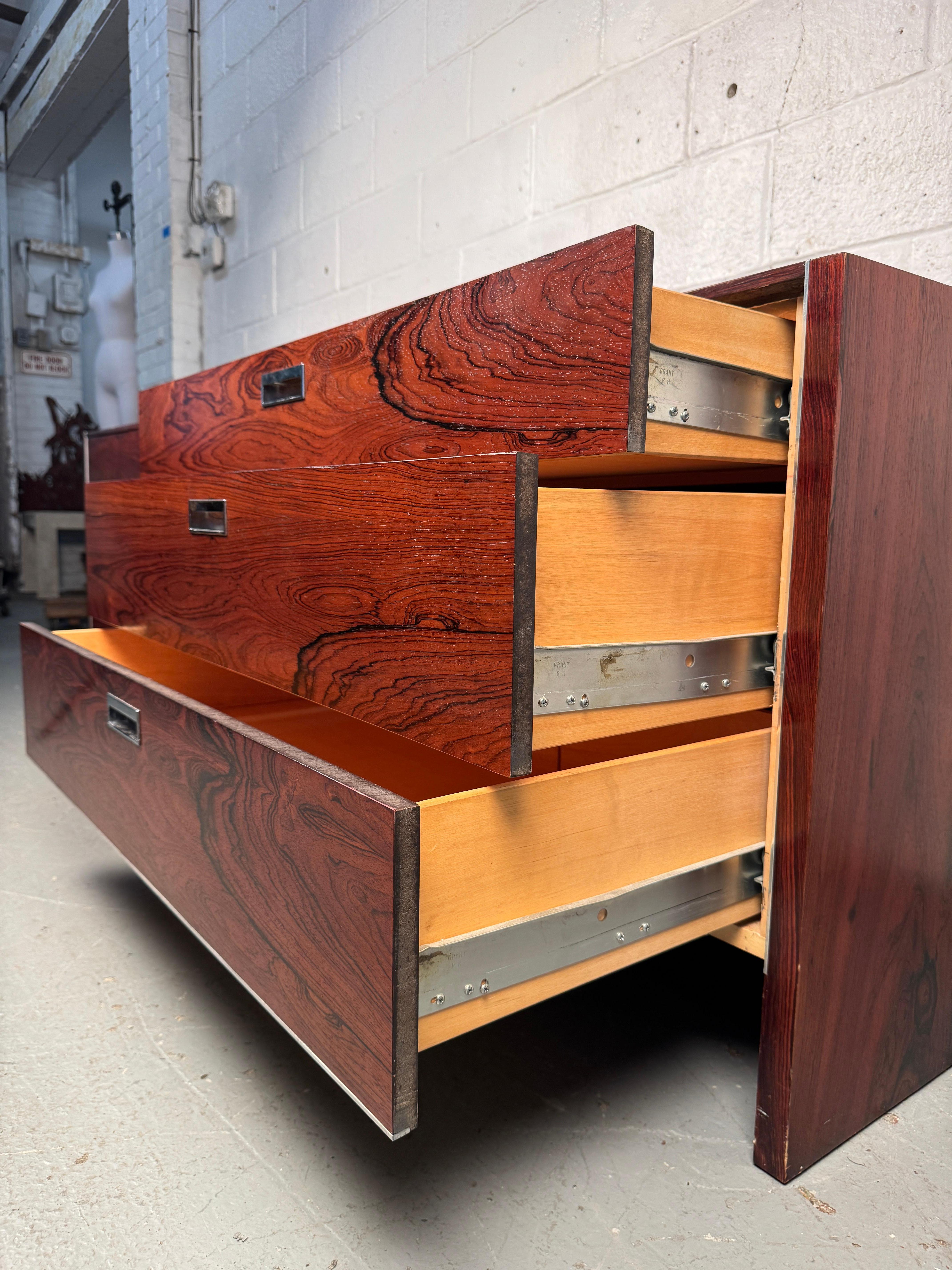 Rosewood Dresser Designed by Robert Baron For Glenn For Sale 7